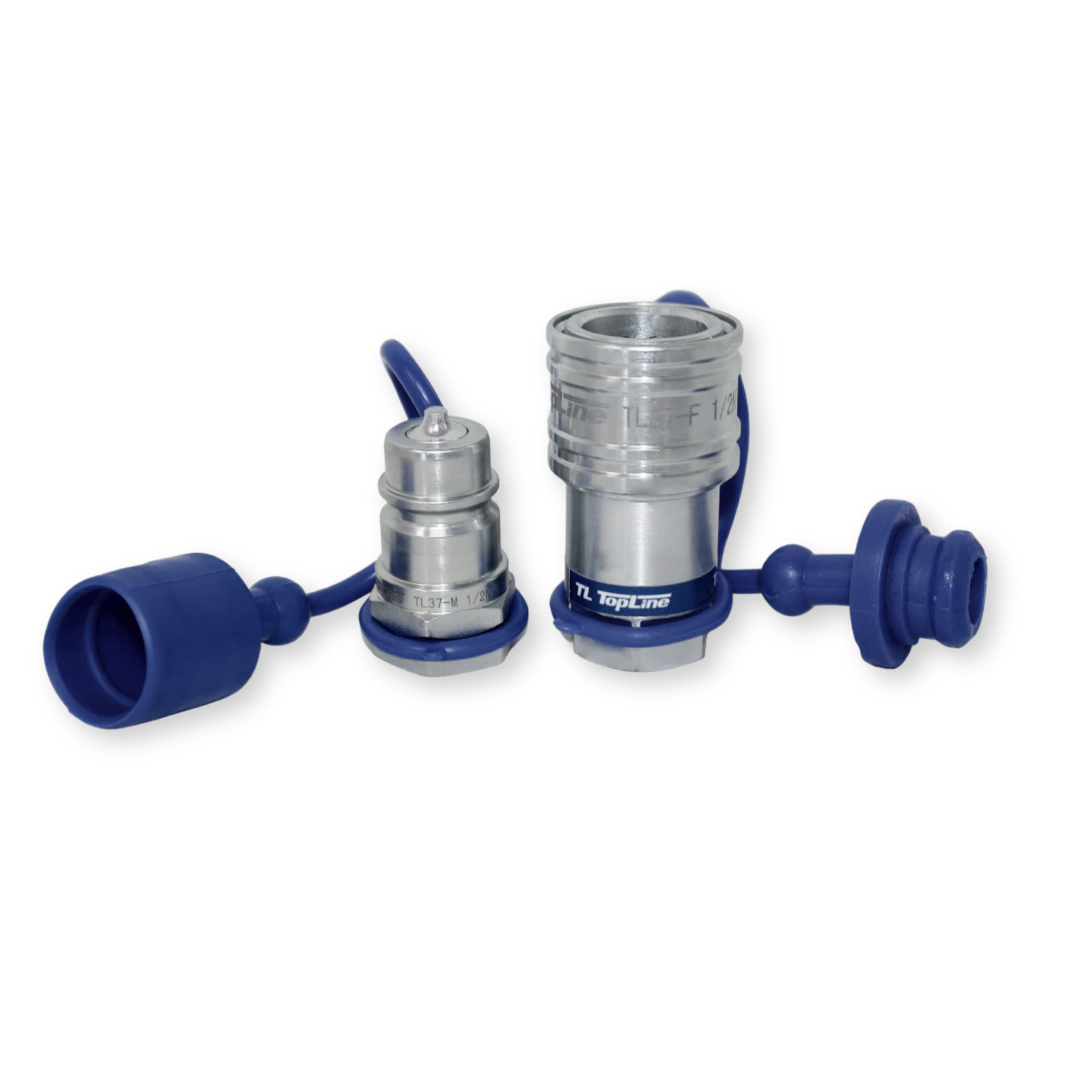 1/2" NPT Thread Ag Quick Connect Hydraulic Poppet style Coupler 1/2" body size for Tractor Implements | TL37
