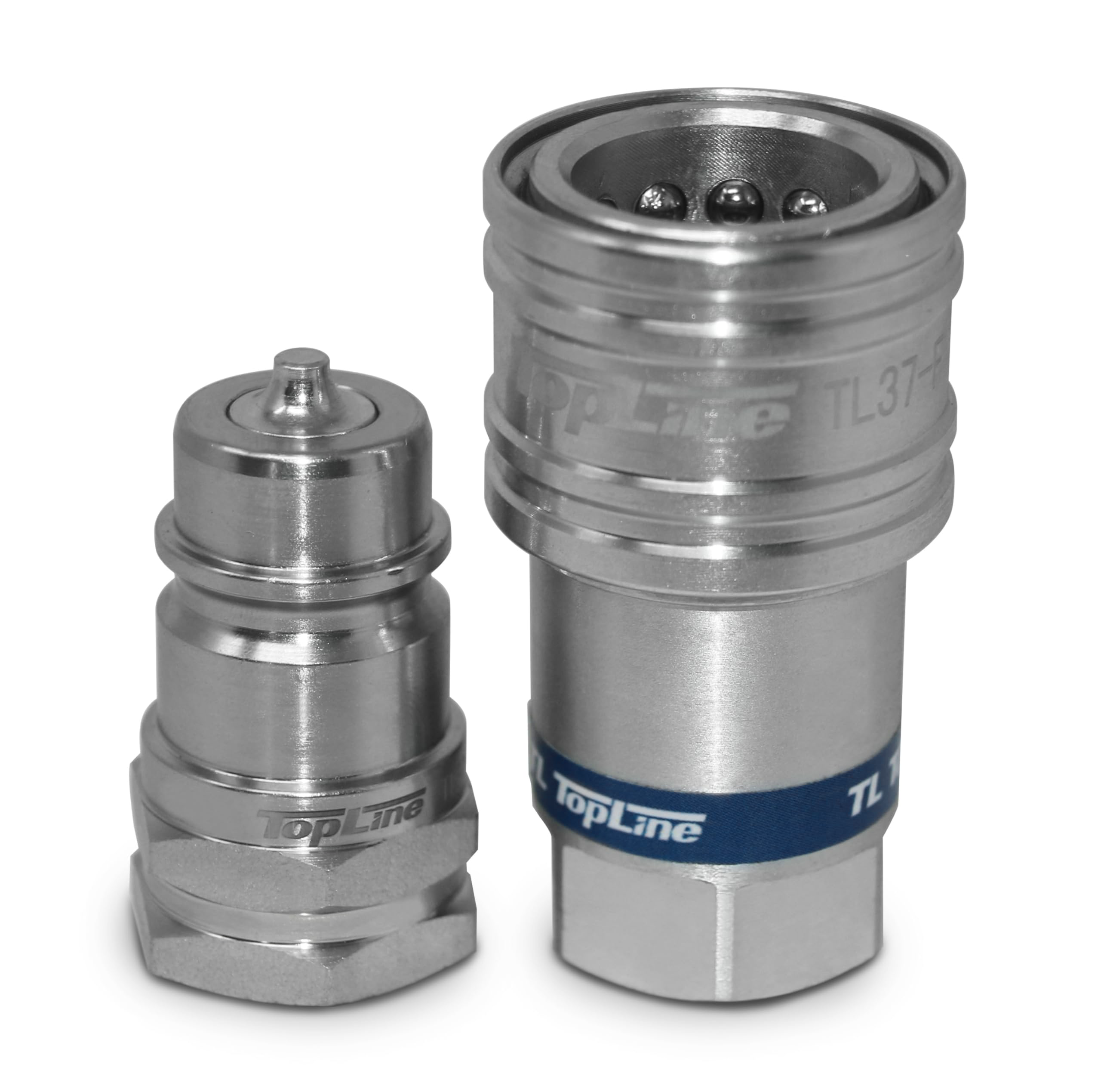 TL32 5/8" SAE Thread Ag Quick Connect Hydraulic Poppet style Coupler 1/2" body size for Tractor Implements