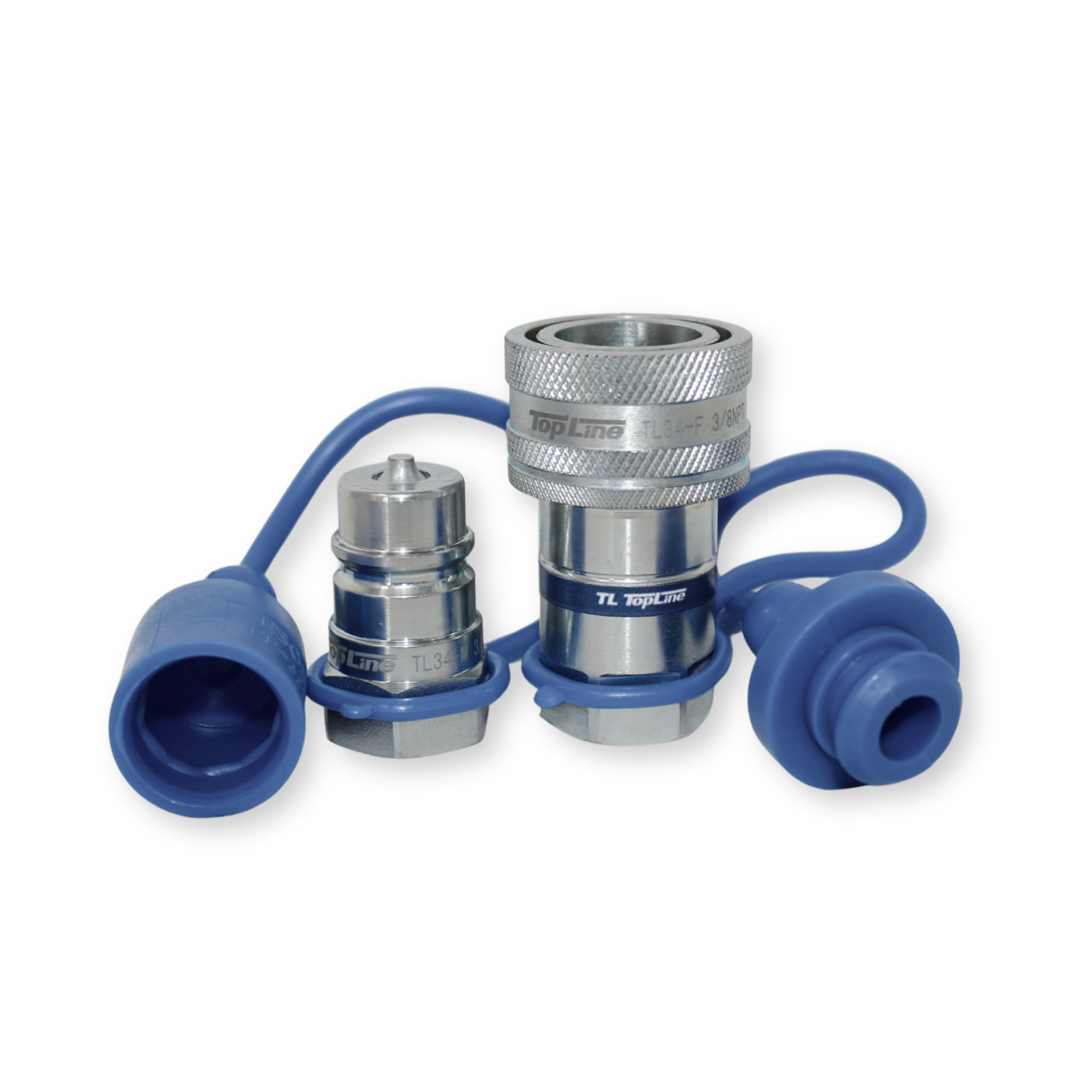 TL34 3/8" NPT Thread Hydraulic Quick Connect Coupler Set 3/8” Body Ag ISO 5675
