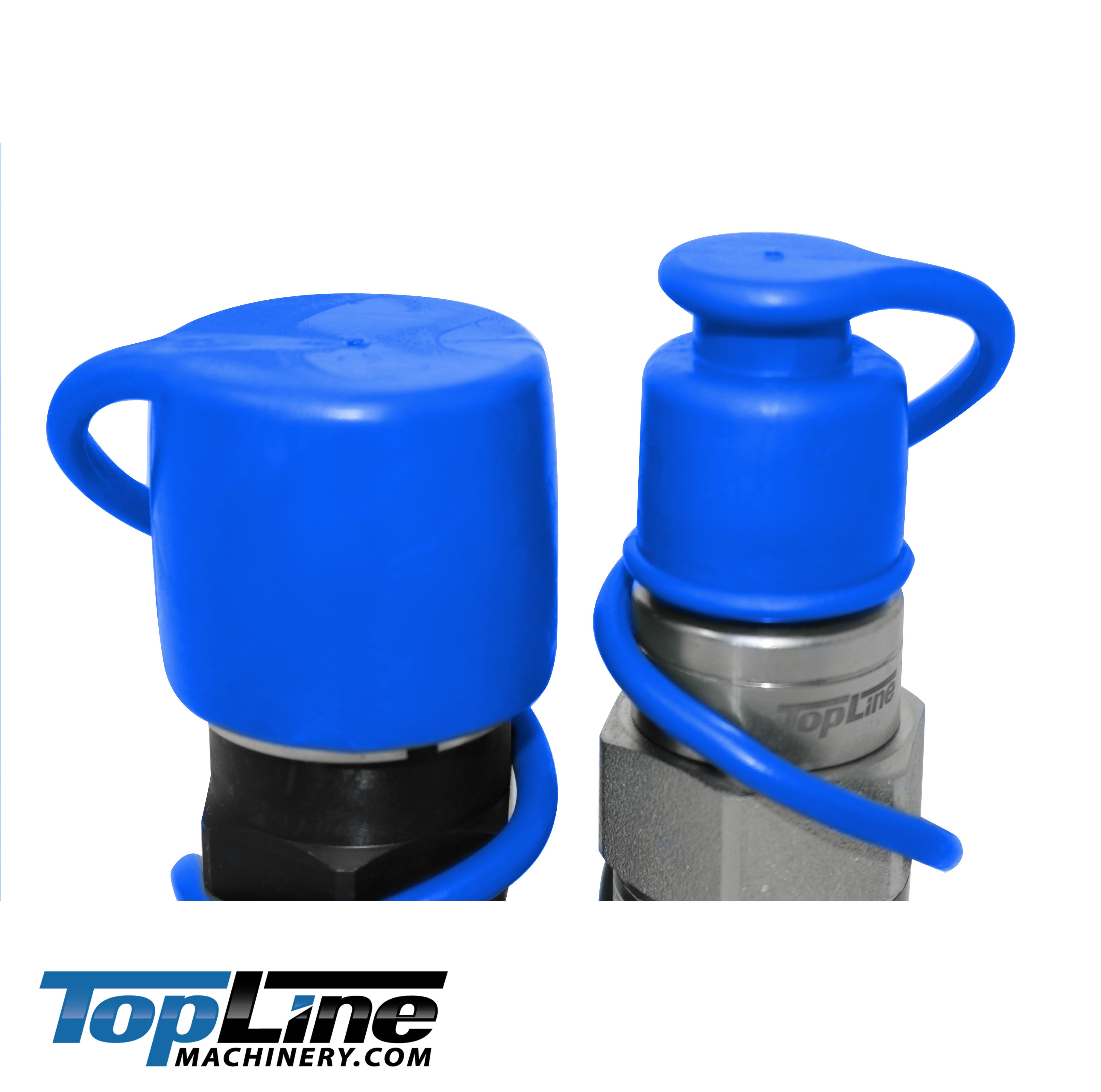 Dust cap set for 1/2" body Flat Face Hydraulic quick coupler (Multi color)