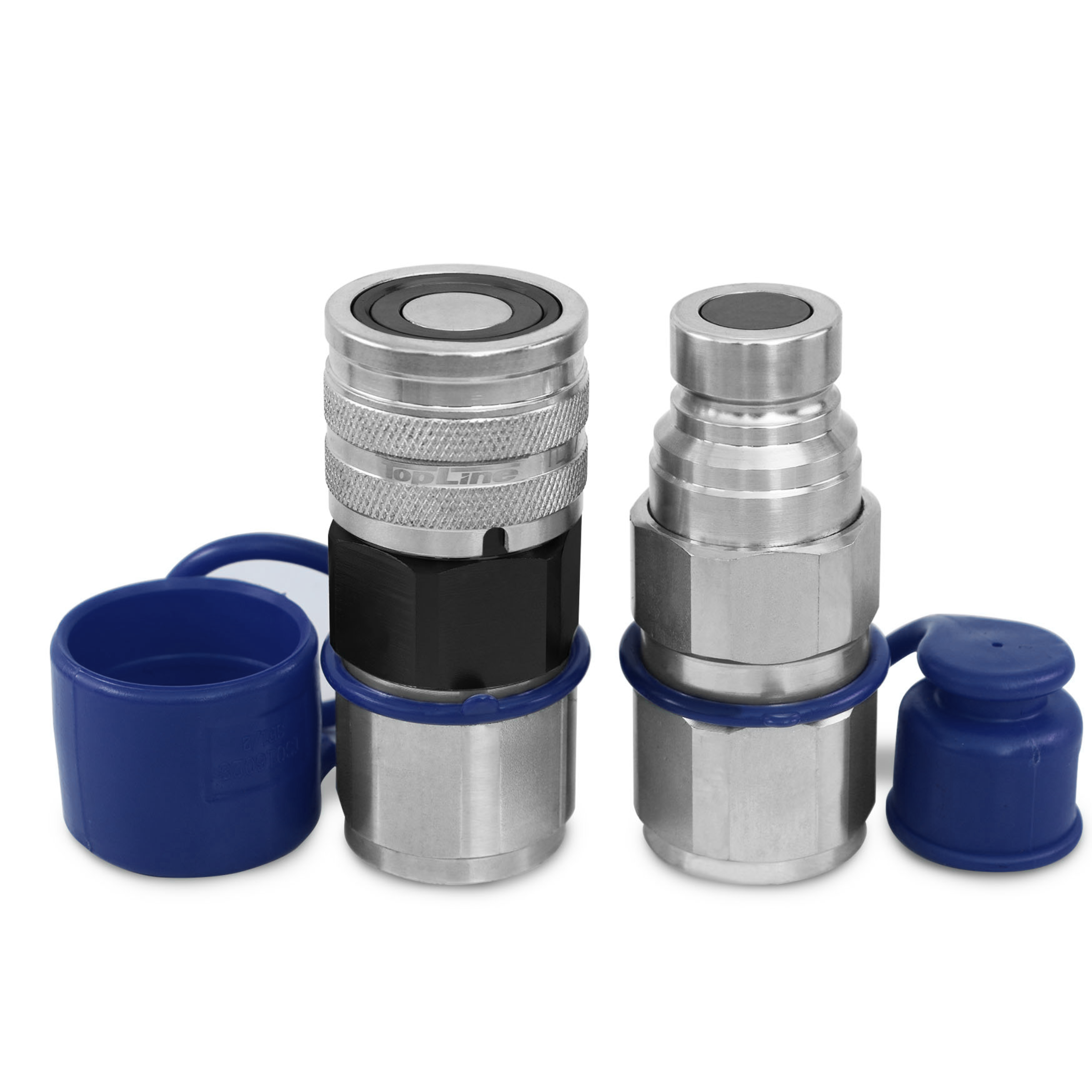TL27 3/4" SAE Thread Flat Face High Flow Quick Connect Hydraulic Coupler 5/8" body size for Bobcat Skid Steer Loaders