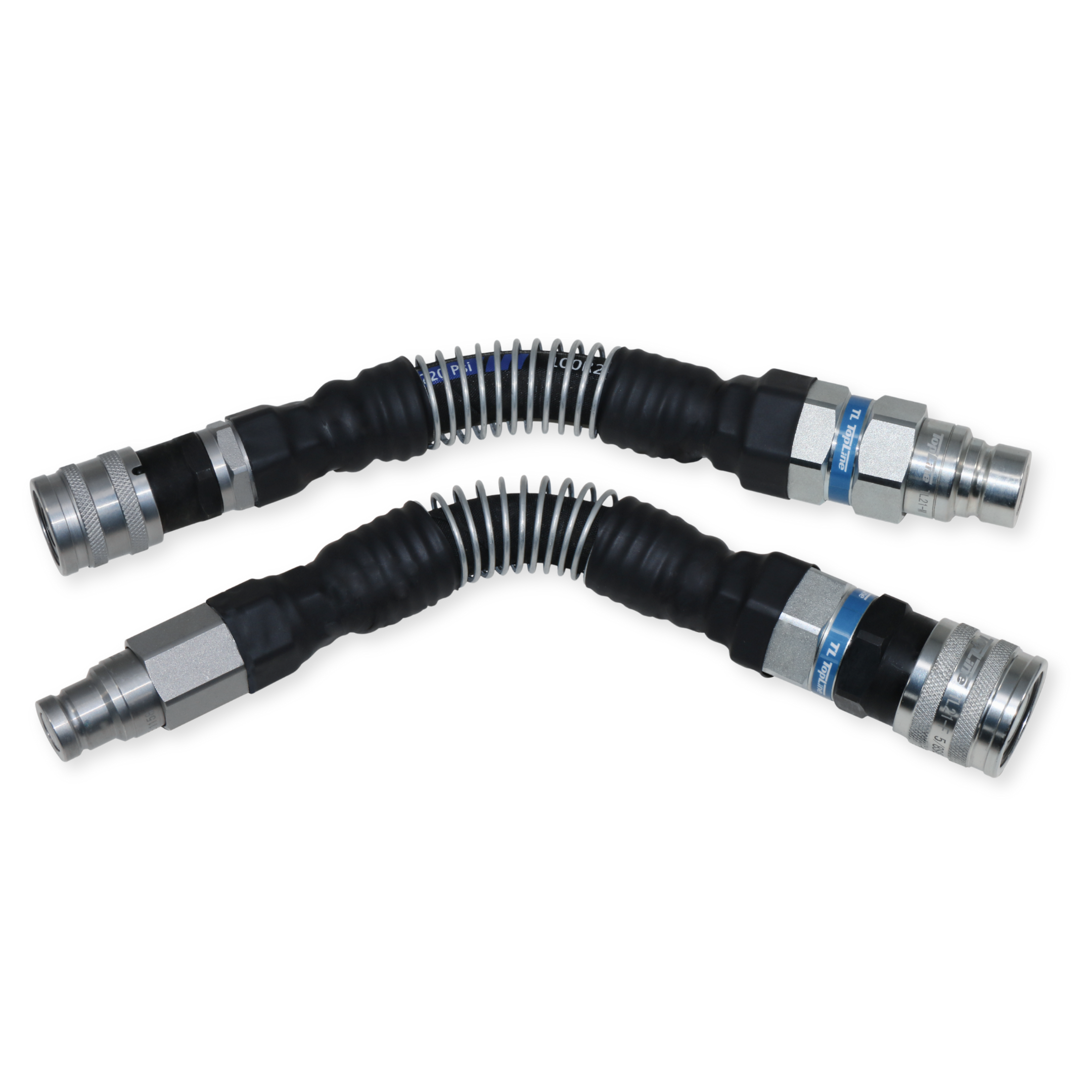 Adapter Set Flat Face Coupler | Converts 1/2 body to 3/8 body | Hydraulic Quick Connect Coupler | ISO 16028 | Model TL144