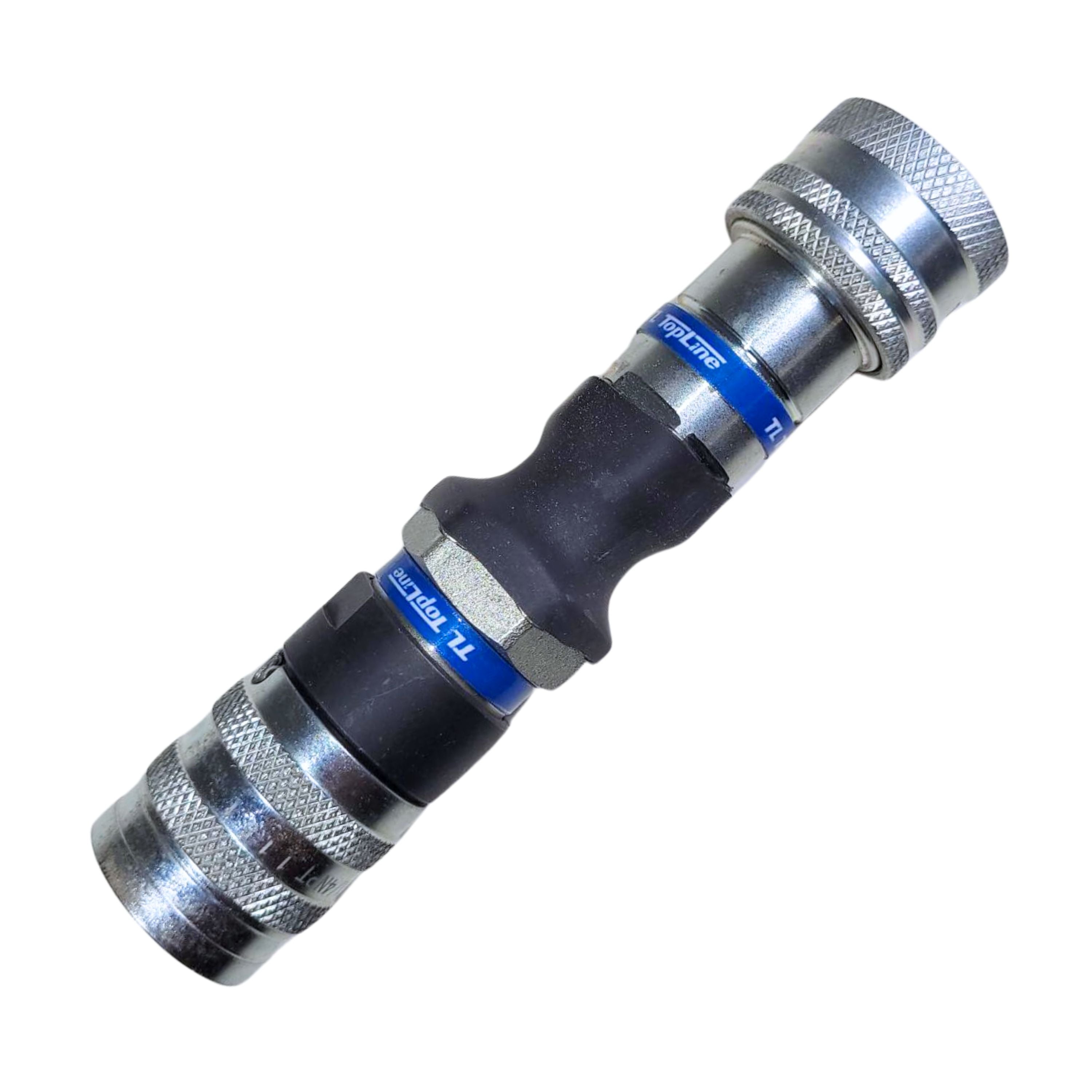 1/4" Female Flat Face to Female Ag Style Hydraulic Quick Connect Coupler Adapter | Heavy-Duty | ISO 16028 to ISO 5675 | Model TL169