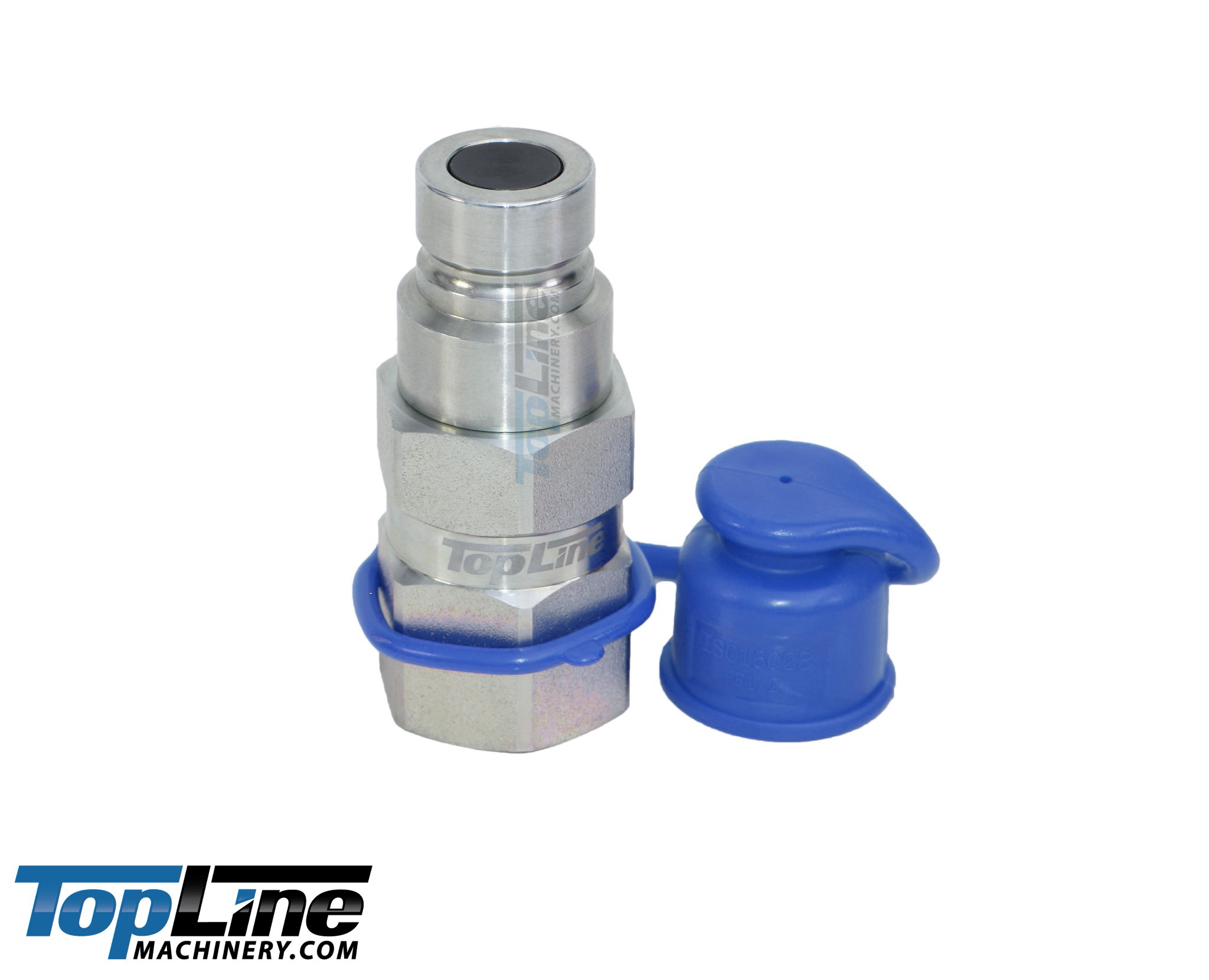 TL92-M 1/2" SAE(ORB) Thread Flat Face Quick Connect Hydraulic Male Coupler 1/2" Body Bobcat Size Skid Steer