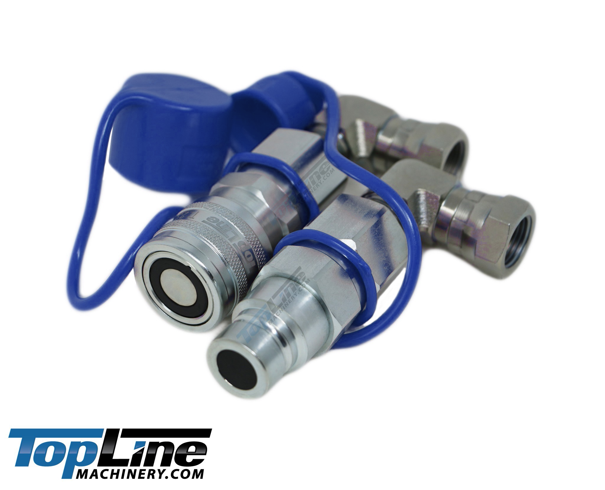 TL23E 1/2 NPT Flat Face Hydraulic Quick Coupler 1/2 body 90 deg. Elbow Bobcat