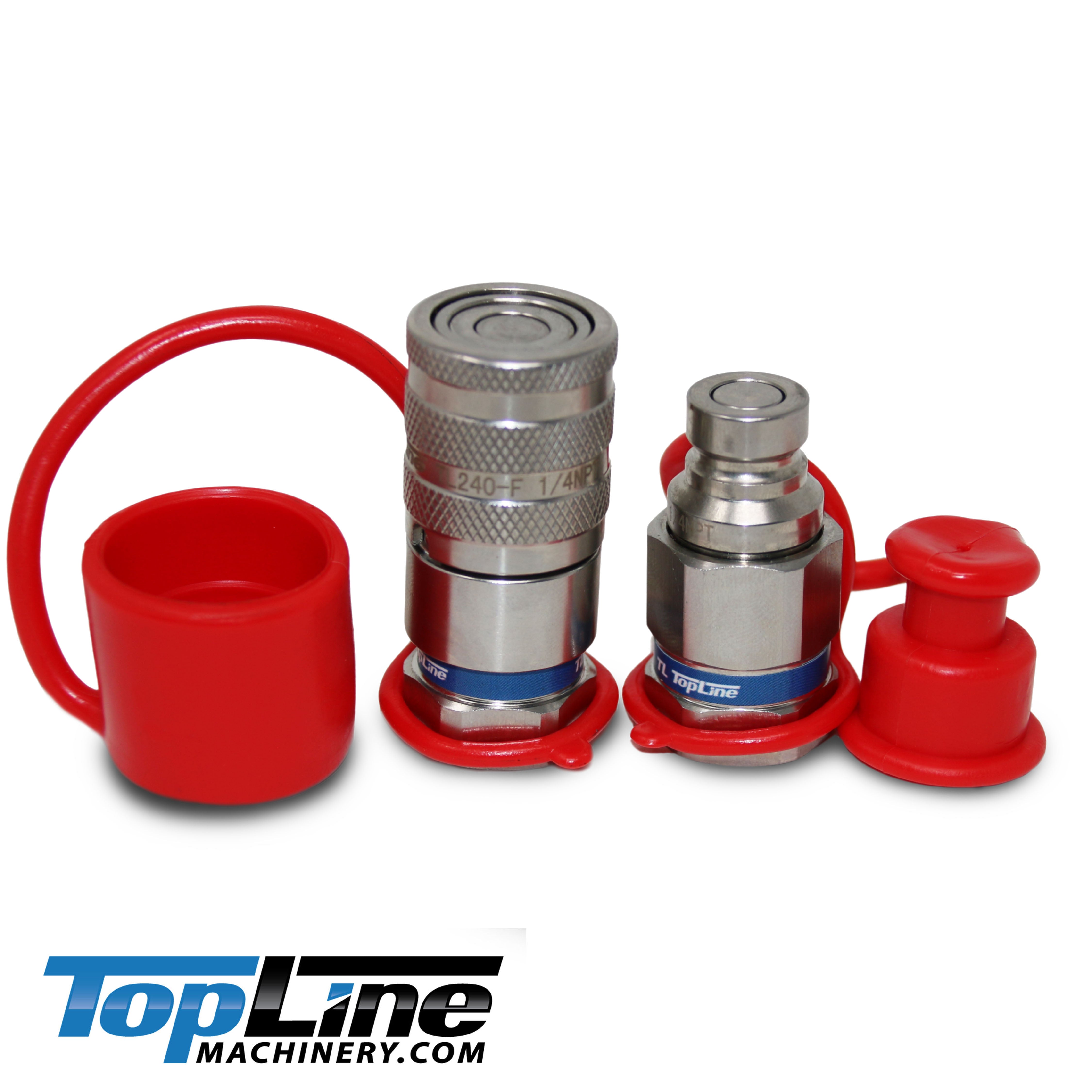 STAINLESS STEEL 1/4 NPT Hydraulic Quick Coupling Skid Steer Bobcat