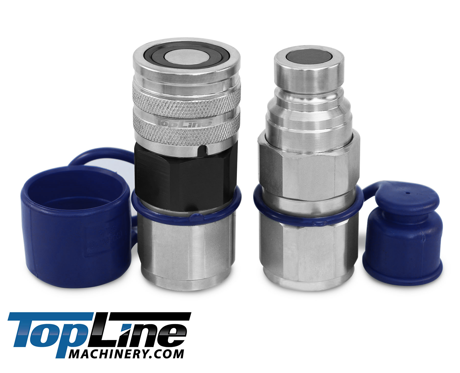 TL29 3/4" NPT Thread Flat Face High Flow Quick Connect Hydraulic Coupler 5/8" body size for Bobcat Skid Steer Loaders