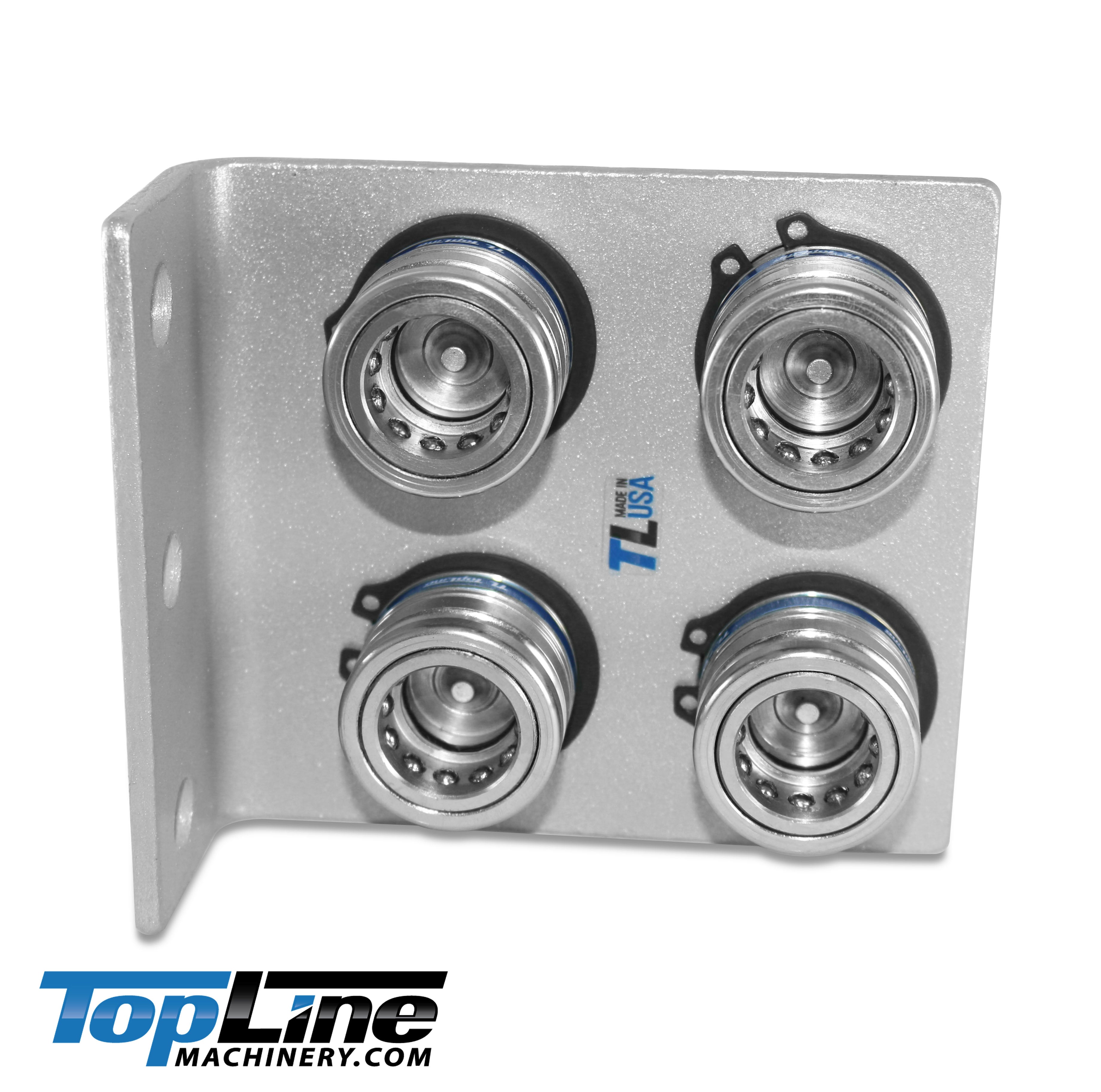 1/2" Body 1/2" NPT AG Thread | Agricultural Couplers Hydraulic Quick Connect with Break Away Mounting Bracket | ISO 5675 Ag Pioneer Style Couplers | Push/Pull Heavy-Duty Coupling | Model TL39B-4