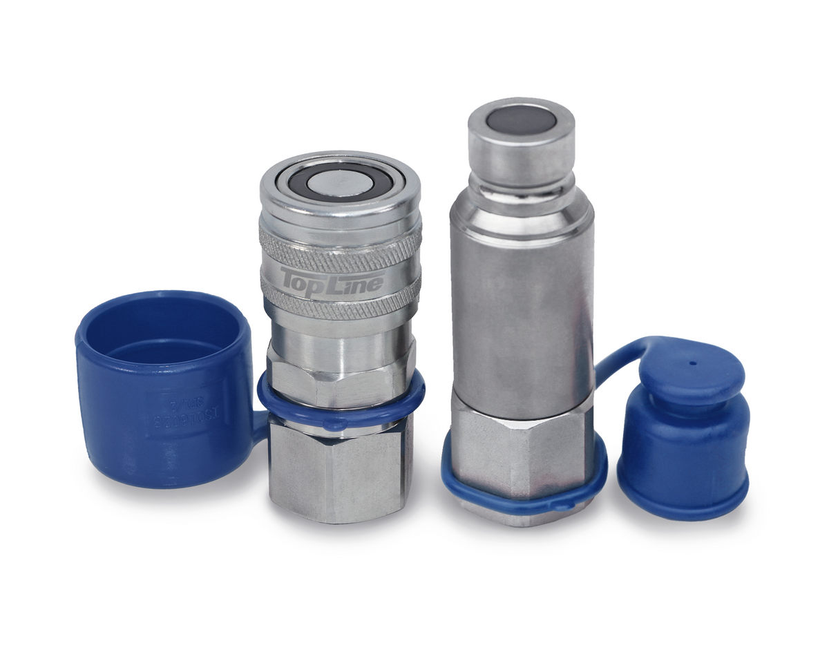 TL40-MF 1/2″ NPT Flat Face Connect Under Pressure Hydraulic Quick Couple Set