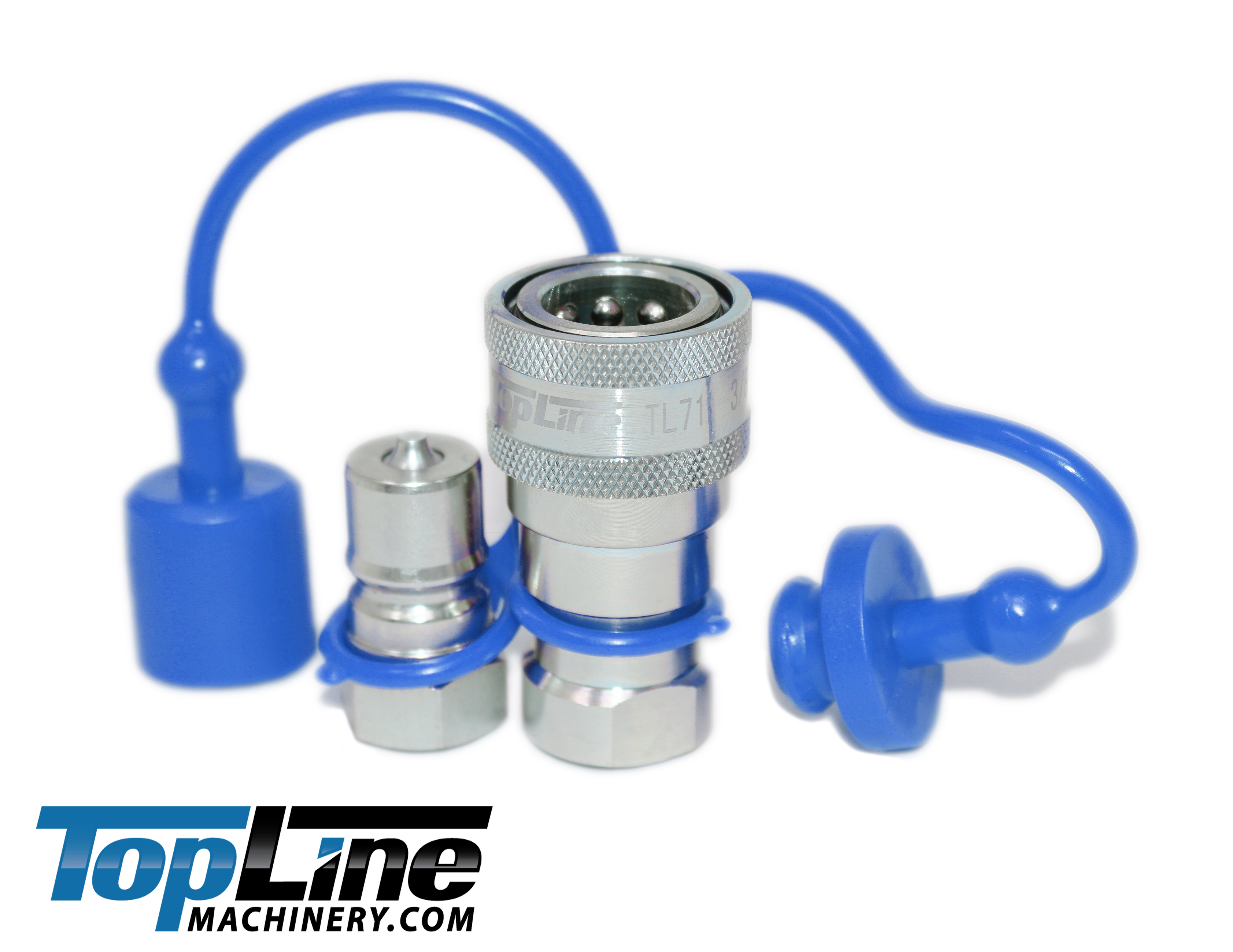 TL71 3/8" NPT Thread 3/8 body Hydraulic Coupler Set ISO 7241-B Poppet Valve