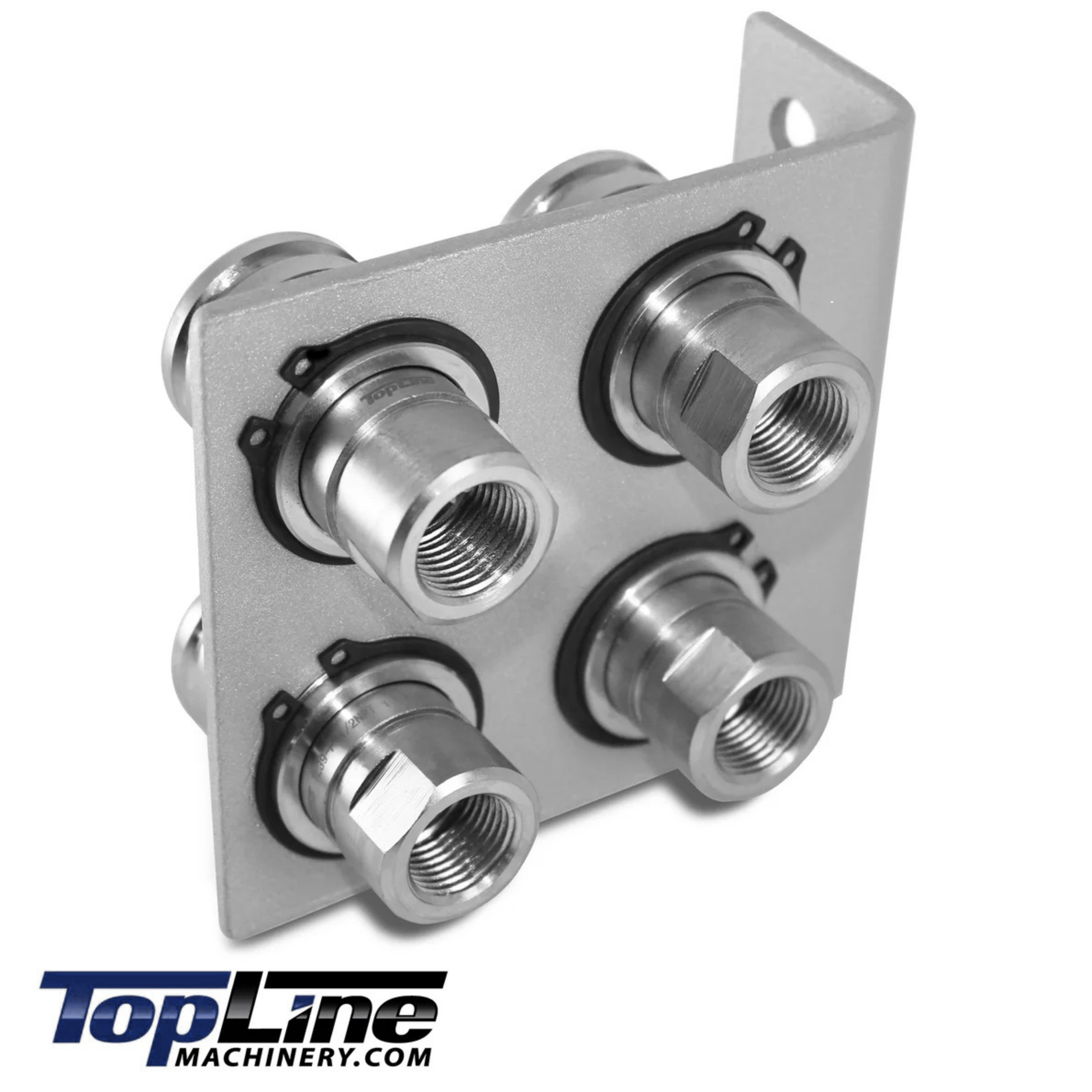 1/2" Body 1/2" NPT AG Thread | Agricultural Couplers Hydraulic Quick Connect with Break Away Mounting Bracket | ISO 5675 Ag Pioneer Style Couplers | Push/Pull Heavy-Duty Coupling | Model TL39B-4