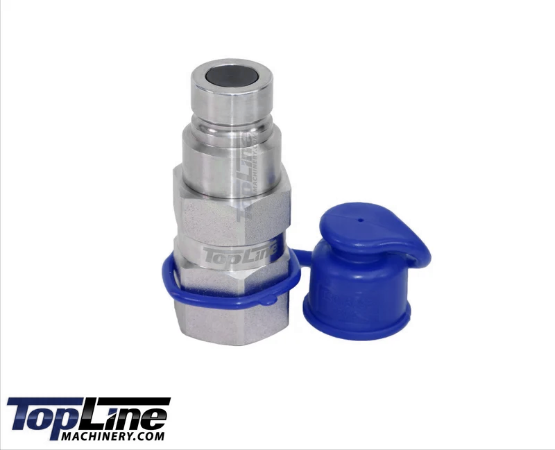 TL22-M 3/4" SAE Thread Flat Face Quick Connect Hydraulic Male Coupler 1/2" body size for Bobcat Skid Steer Loaders