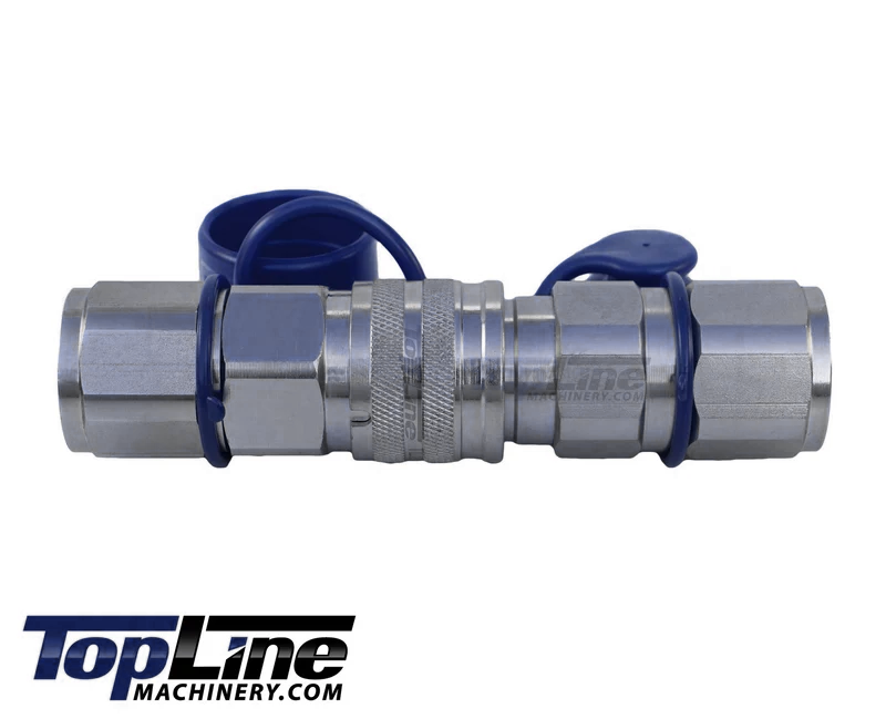 TL29 3/4" NPT Thread Flat Face High Flow Quick Connect Hydraulic Coupler 5/8" body size for Bobcat Skid Steer Loaders
