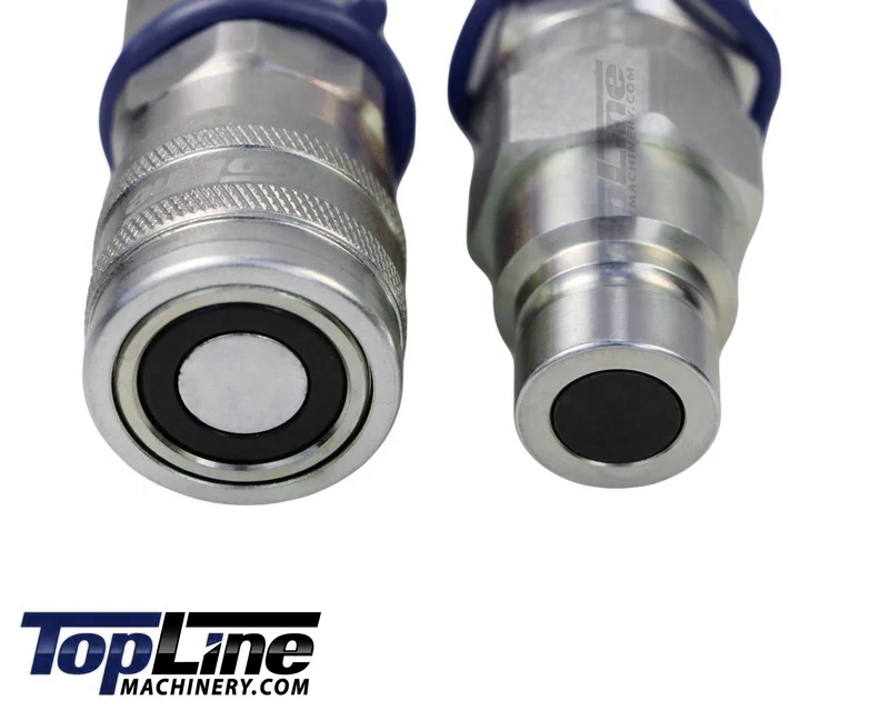 TL29 3/4" NPT Thread Flat Face High Flow Quick Connect Hydraulic Coupler 5/8" body size for Bobcat Skid Steer Loaders