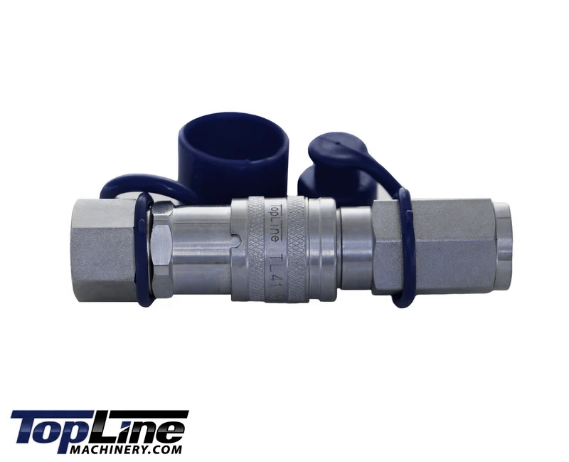 TL41 3/8" NPT Thread Flat Face Quick Connect Hydraulic Couplers 3/8" body size for Bobcat Skid Steer Loaders