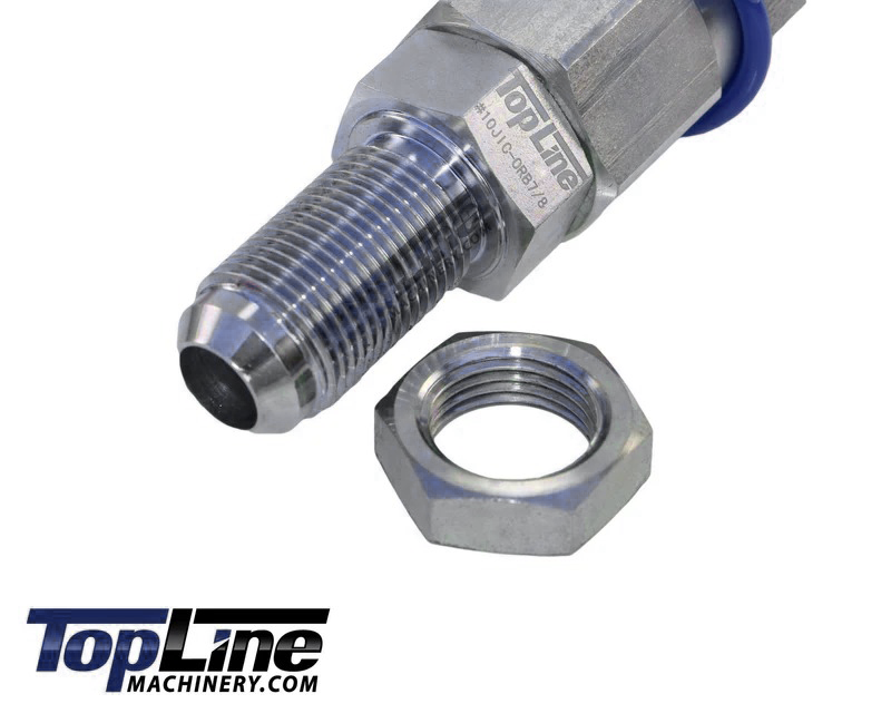 GEHL 131953 Replacement Female Flat Face Quick Connect Hydraulic Coupler Bulkhead Skid Steer Loaders TL24-F