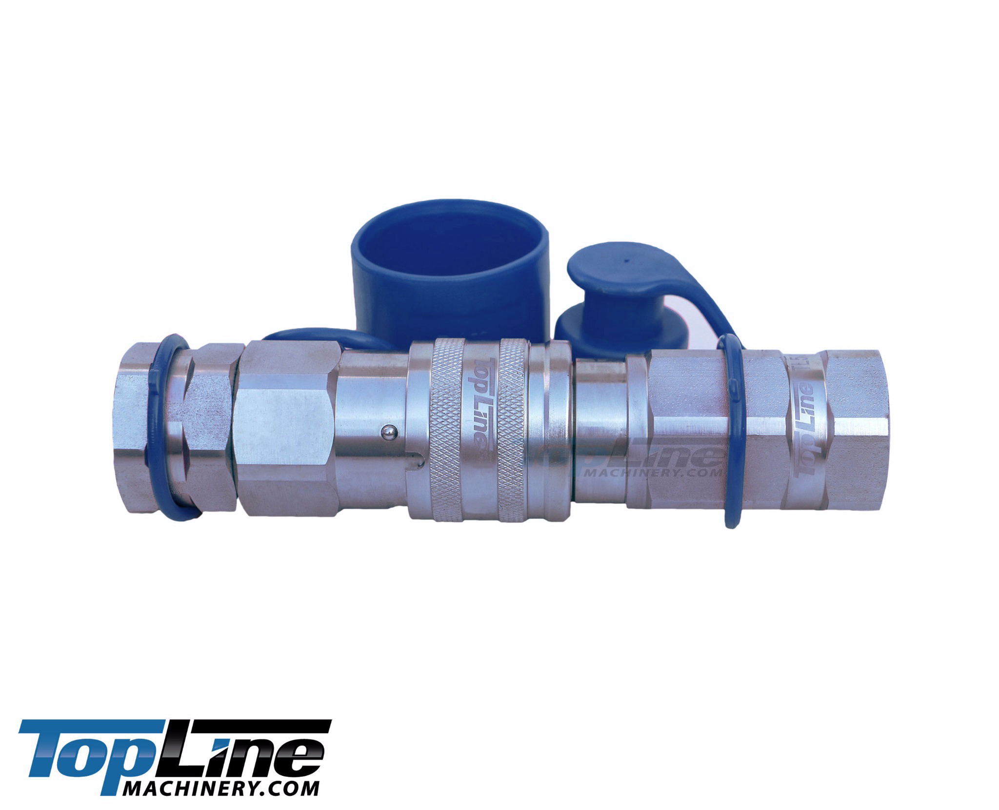 TL50-M 1" NPT Thread Male Flat Face High Flow Quick Connect Hydraulic Coupler 3/4" body size for Bobcat Skid Steer Loaders