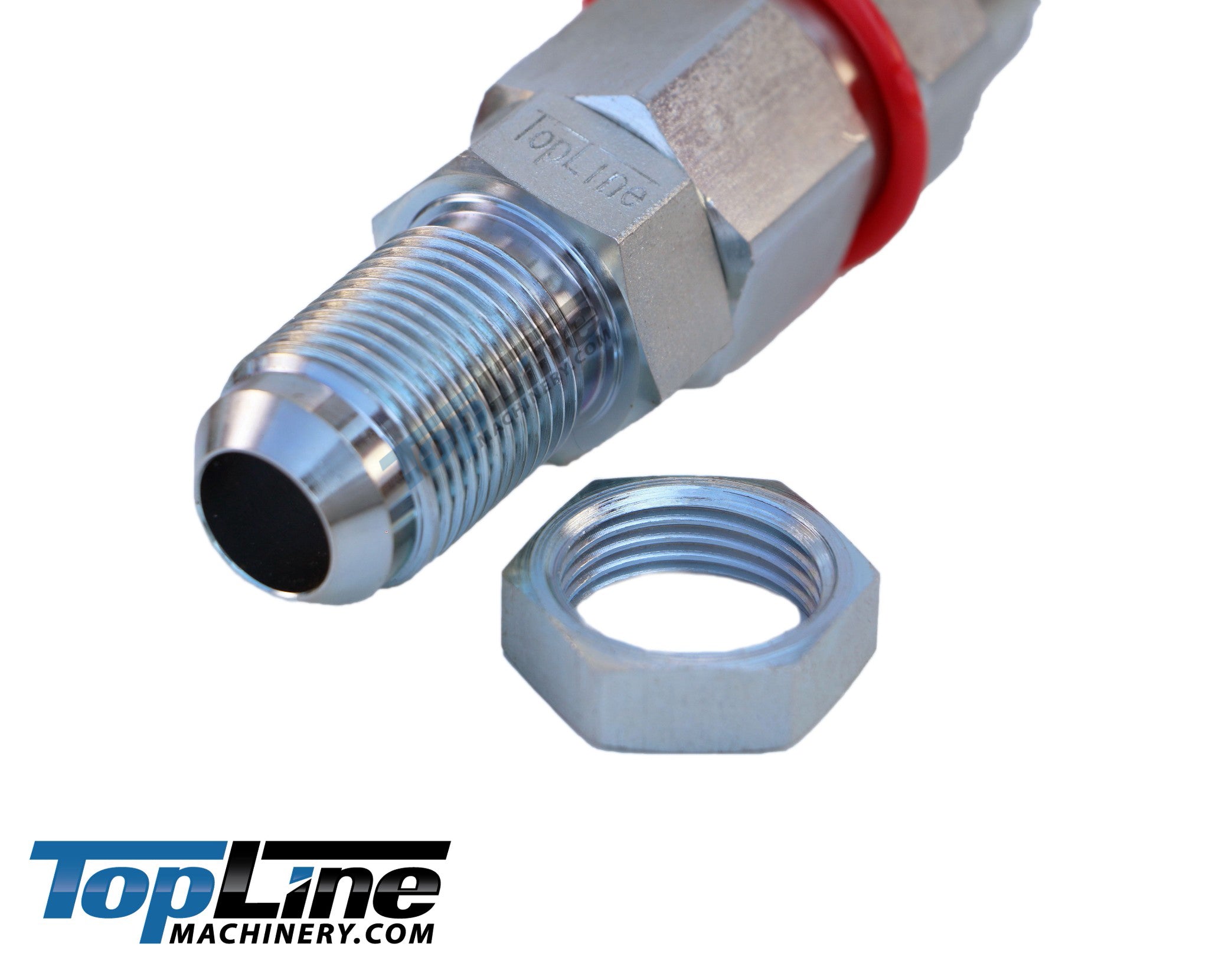 TL28 #12 JIC Thread Flat Face High Flow Quick Connect Hydraulic Coupler Bulkhead 5/8" body size for Bobcat Skid Steer Loaders