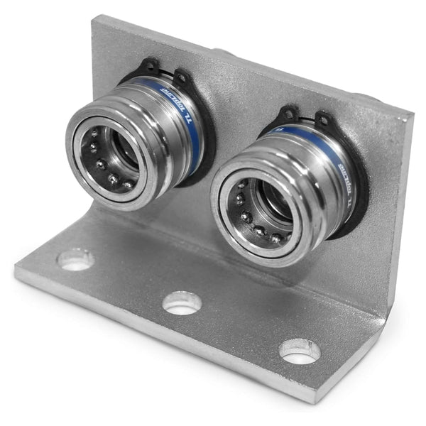 1/2" Body 5/8" SAE Thread | Agricultural Couplers Hydraulic Quick Connect with Break Away Mounting Bracket | ISO 5675 | Skid Steer Bobcat Attachment | Push/Pull Heavy-Duty Coupling | Model TL132B-2