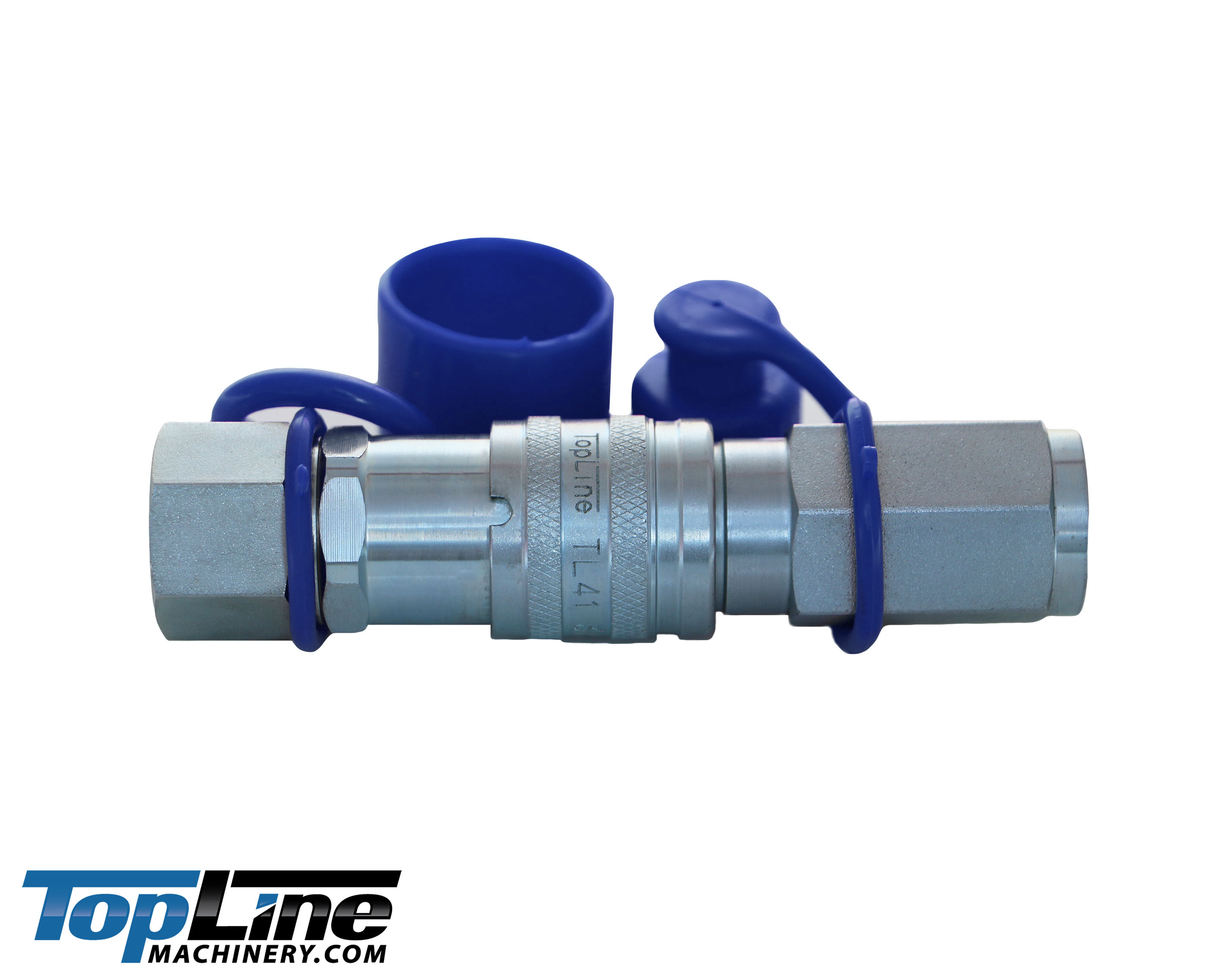TL41 3/8" NPT Thread Flat Face Quick Connect Hydraulic Couplers 3/8" body size for Bobcat Skid Steer Loaders