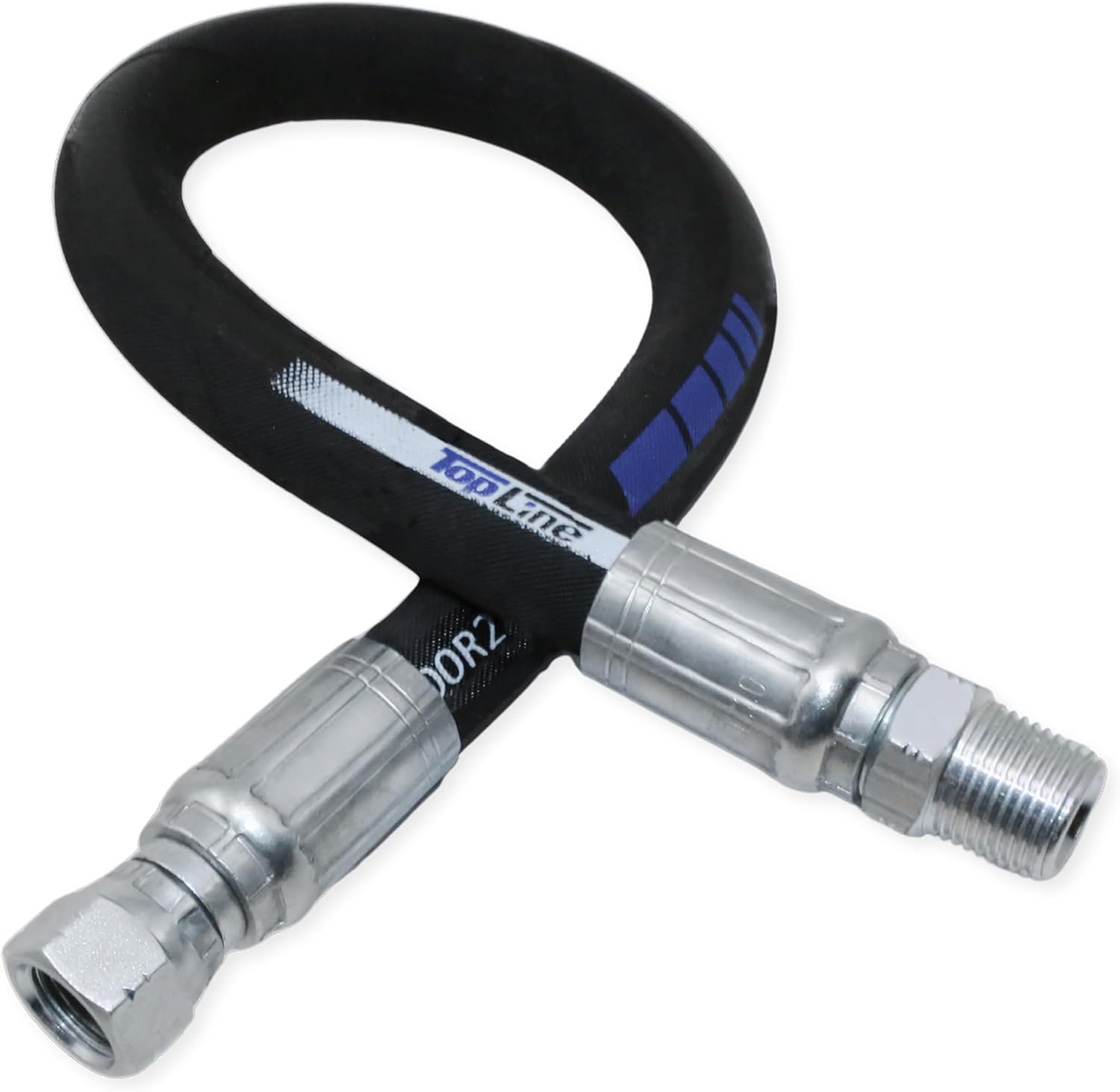 3/8" Hydraulic Hose Assembly with female JIC x male NPT 7,250 psi