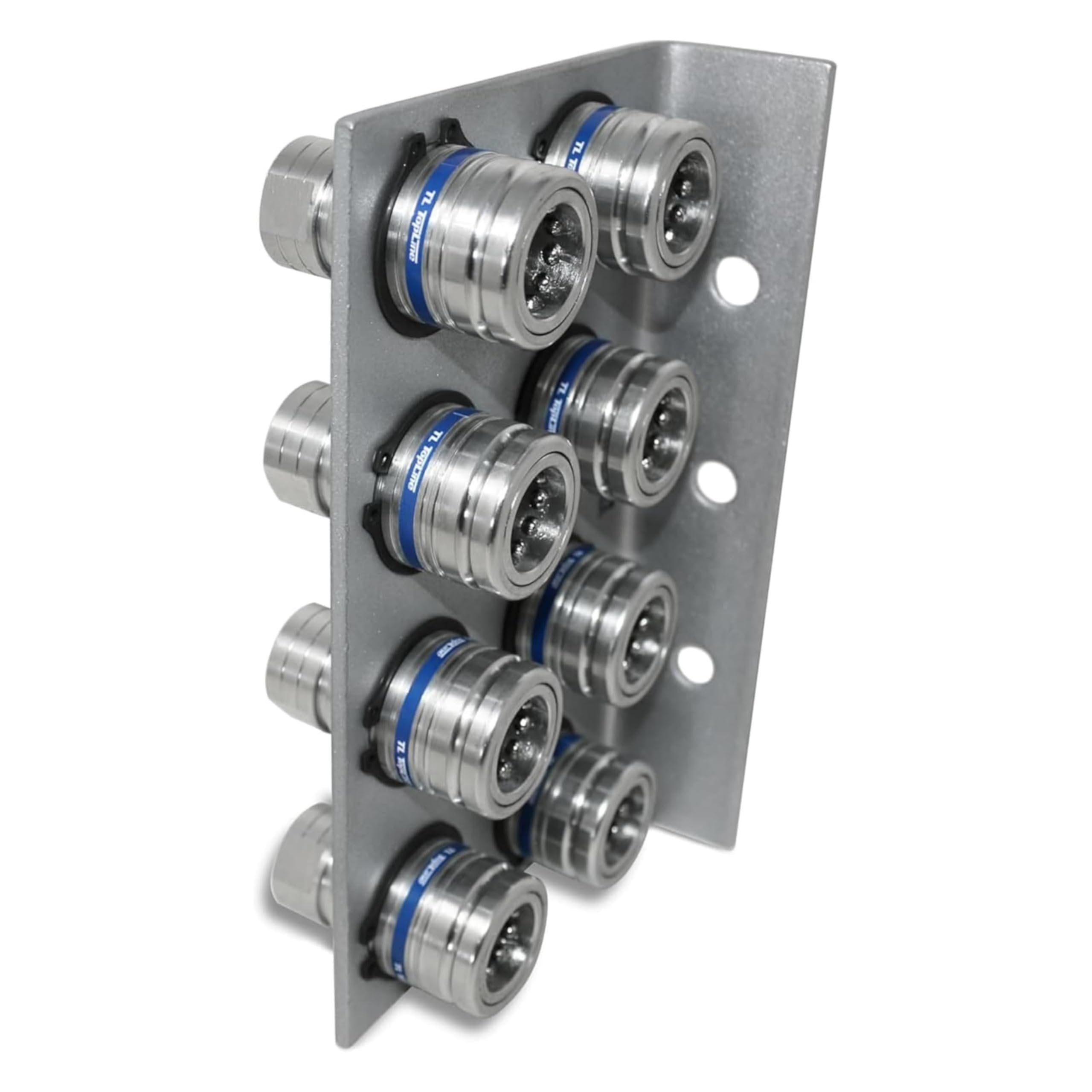 1/2" Body 5/8" SAE Thread | Agricultural Couplers Hydraulic Quick Connect with Break Away Mounting Bracket | ISO 5675 Ag Pioneer Style Couplers | Push/Pull Heavy-Duty Coupling | Model TL132B-8