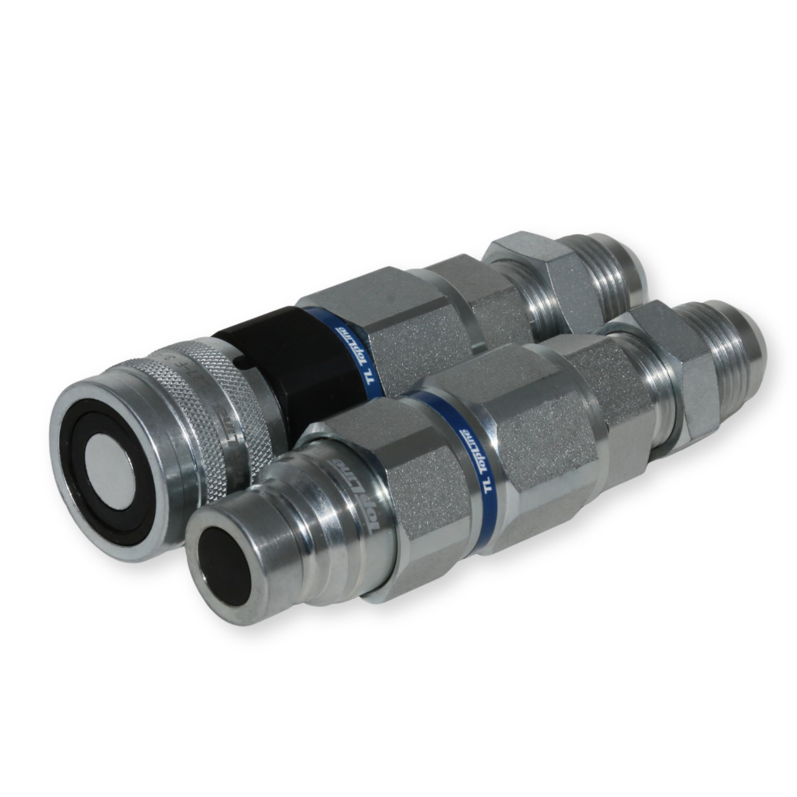 TL28 #12 JIC Thread Flat Face High Flow Quick Connect Hydraulic Coupler Bulkhead 5/8" body size for Bobcat Skid Steer Loaders