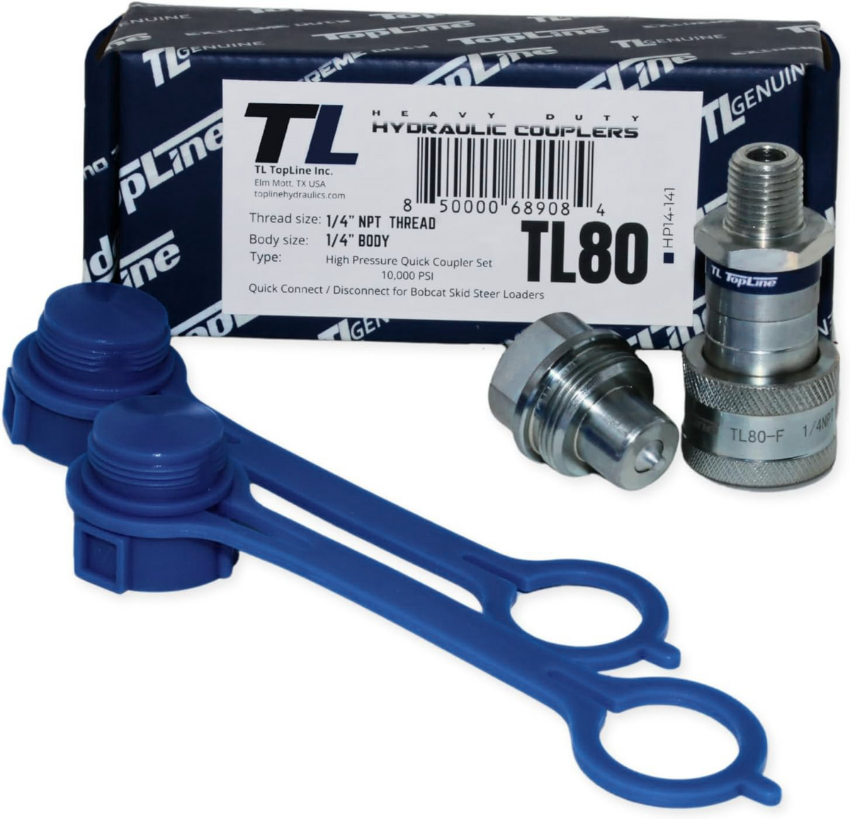 TL80 1/4" NPT High Pressure Interchanges Enerpac A-630 Hydraulic Couplers Set
