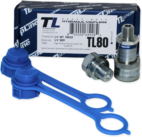 TL80 1/4" NPT High Pressure Interchanges Enerpac A-630 Hydraulic Couplers Set