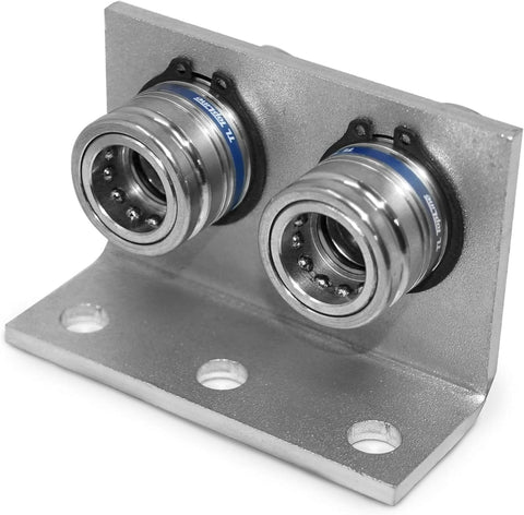 1/2" Body 5/8" SAE Thread | Agricultural Couplers Hydraulic Quick Connect with Break Away Mounting Bracket | ISO 5675 | Skid Steer Bobcat Attachment | Push/Pull Heavy-Duty Coupling | Model TL132B-2