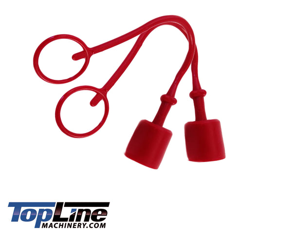 1/4" body Ag Style Male Dust caps for Agricultural quick couplers (2pk)