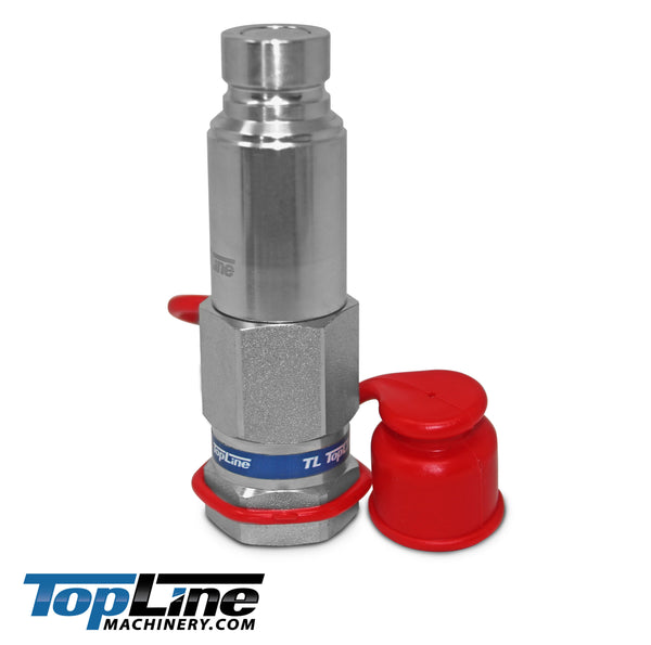 TL86 3/4"(#12) SAE Male Flat Face Connect Under Pressure Hydraulic Quick Coupler
