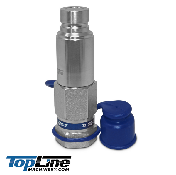 TL86 3/4"(#12) SAE Male Flat Face Connect Under Pressure Hydraulic Quick Coupler