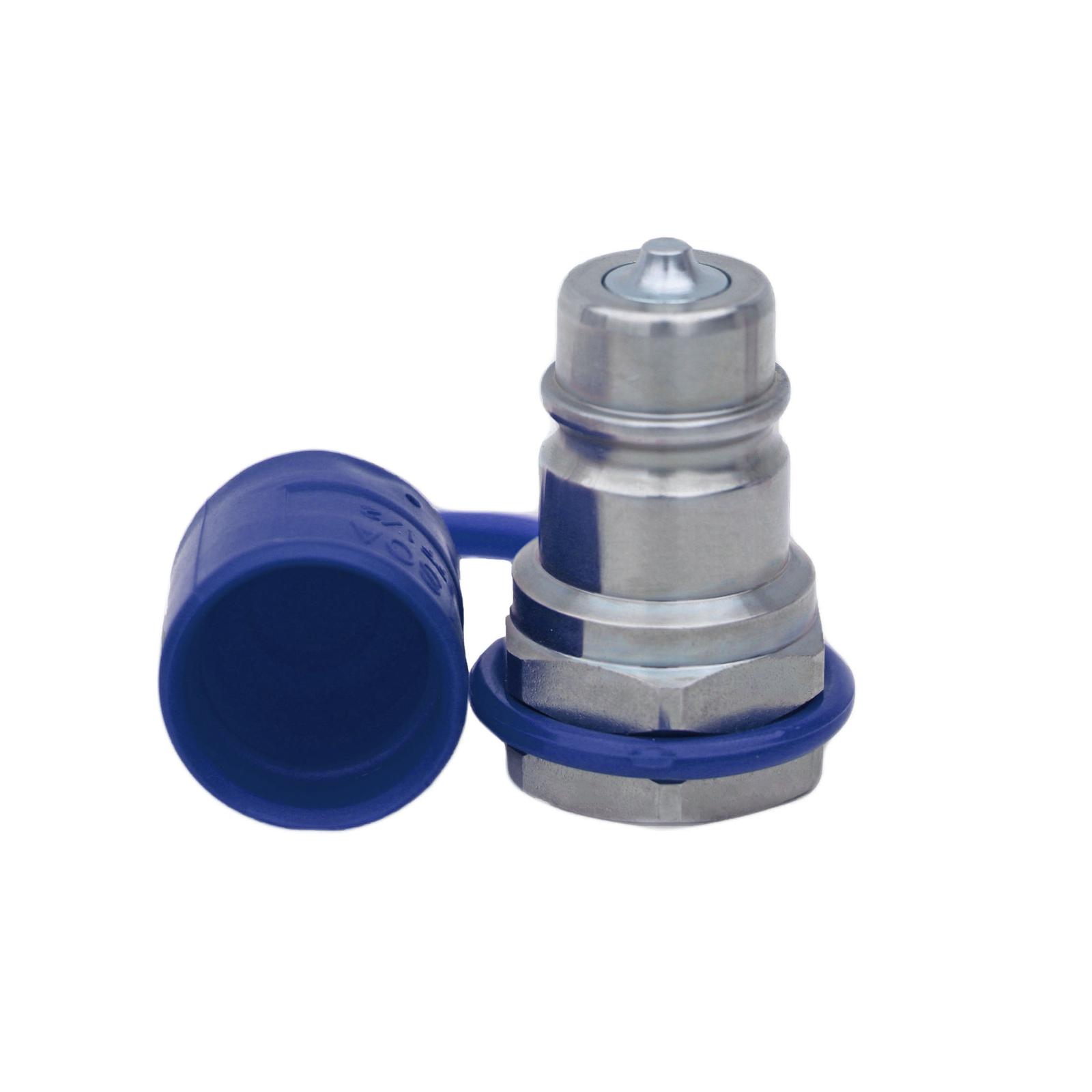 TL37-M 1/2" NPT Thread Ag Quick Connect Hydraulic Poppet style Coupler 1/2" body size for Tractor Bobcat Skid Steer Loaders Implements (Pack of 2)