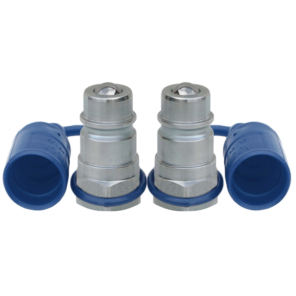 TL38-M 1/2" NPT Thread Ag Quick Connect Hydraulic Coupler Ball style 1/2" body size for Tractor Bobcat Skid Steer Loaders Implements ( pack of 2 )