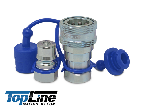 TL75 1/2" SAE Thread Quick Disconnect Hydraulic Coupler Set, 3/8″ body ISO 7241-B