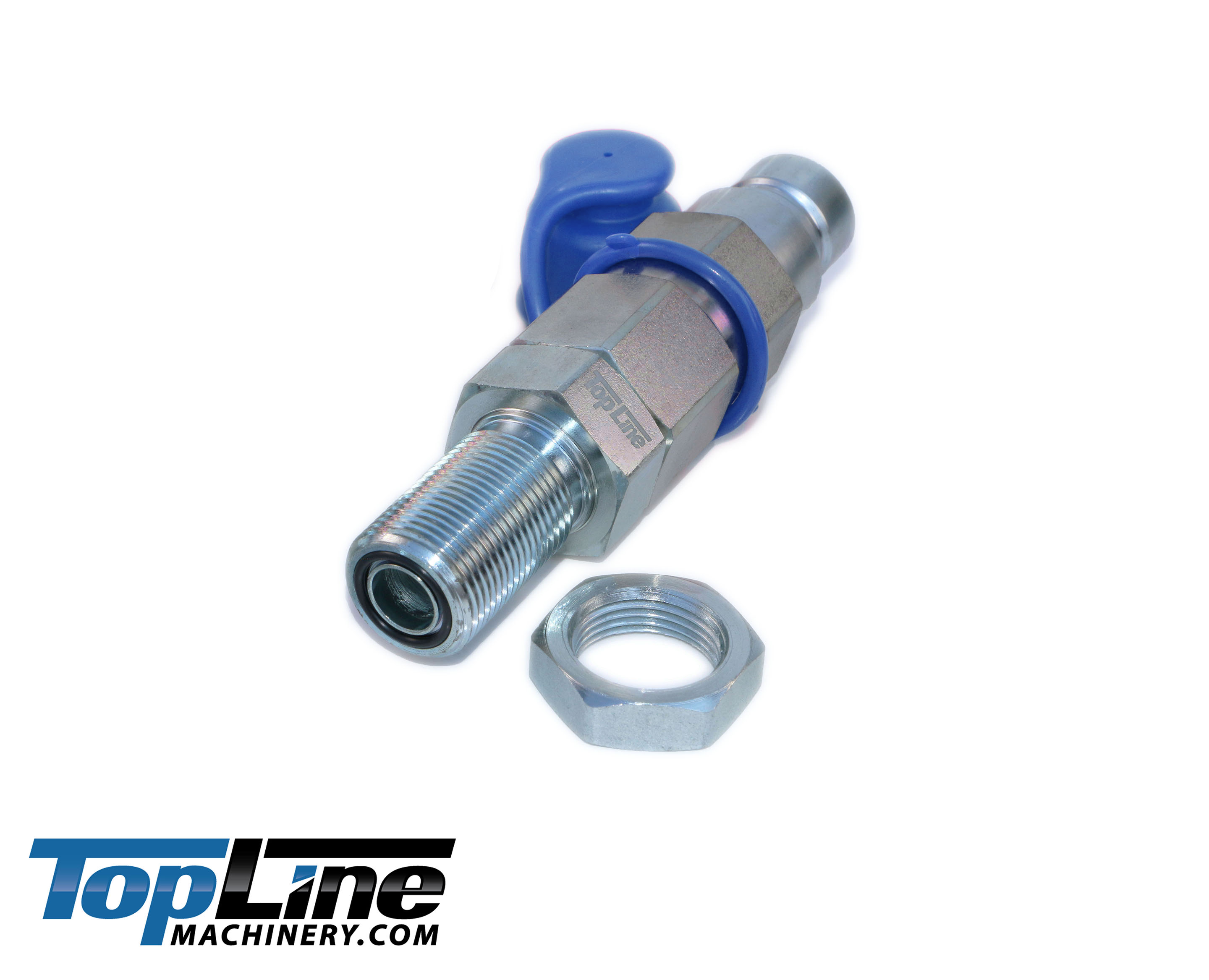 TL104-M 3/4" ORFS Thread Male Flat Face Quick Connect Hydraulic Coupler Bulkhead 1/2" body size for John Deere mini excavator