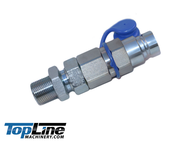 TL104-M 3/4" ORFS Thread Male Flat Face Quick Connect Hydraulic Coupler Bulkhead 1/2" body size for John Deere mini excavator