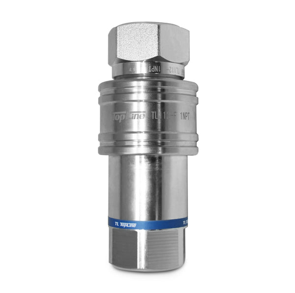 1″ NPT Hydraulic Quick Connect Coupler Set Poppet Valve, 1" Body ISO 7241-A (TL112)