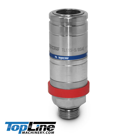 5/8" SAE(ORB) Male Thread Push Pull Valve Breakaway Hydraulic Coupler TL115