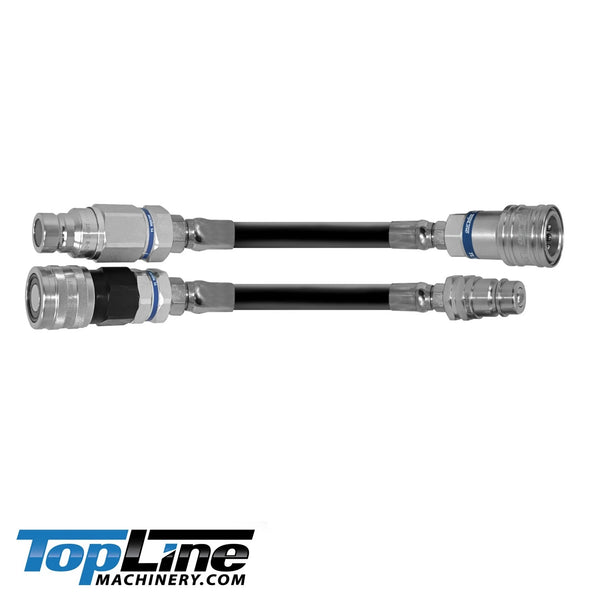 3/4 Flat Face to 1/2 Ag Style Hydraulic Quick Coupler Adapter Set (TL145)