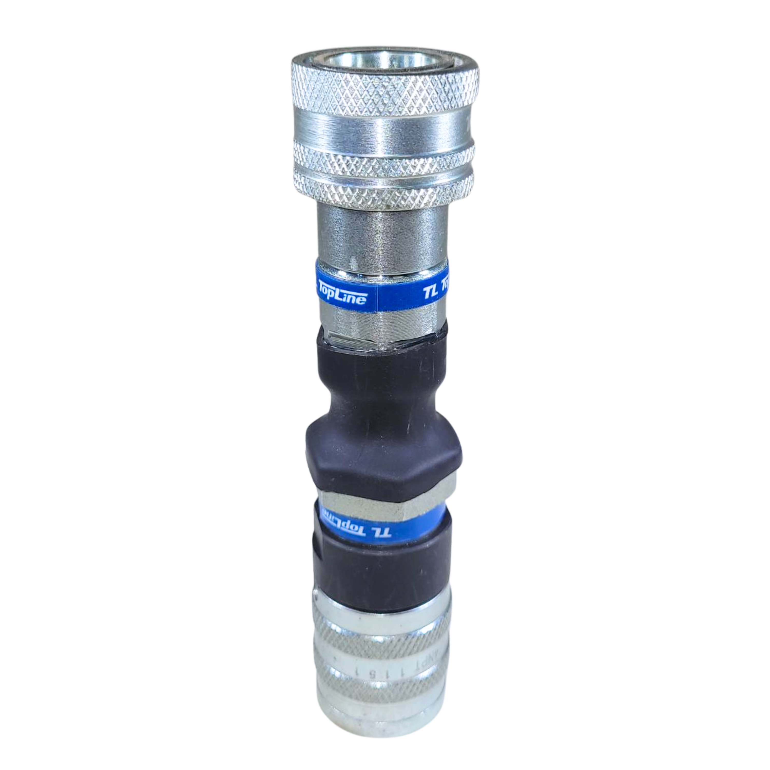 1/4" Female Flat Face to Female Ag Style Hydraulic Quick Connect Coupler Adapter | Heavy-Duty | ISO 16028 to ISO 5675 | Model TL169