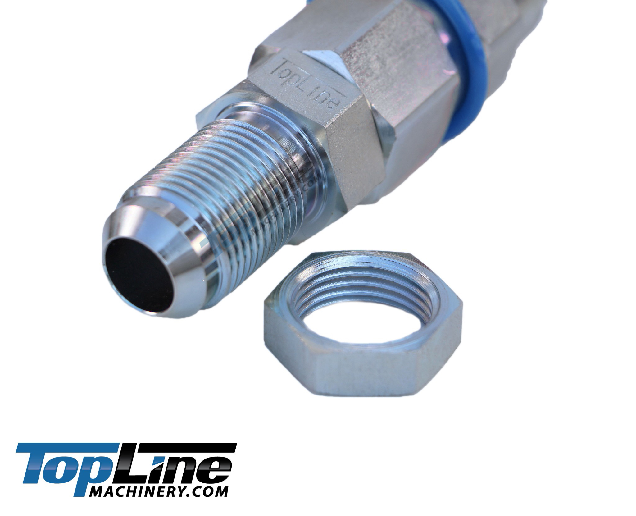 TL28 #12 JIC Thread Flat Face High Flow Quick Connect Hydraulic Coupler Bulkhead 5/8" body size for Bobcat Skid Steer Loaders