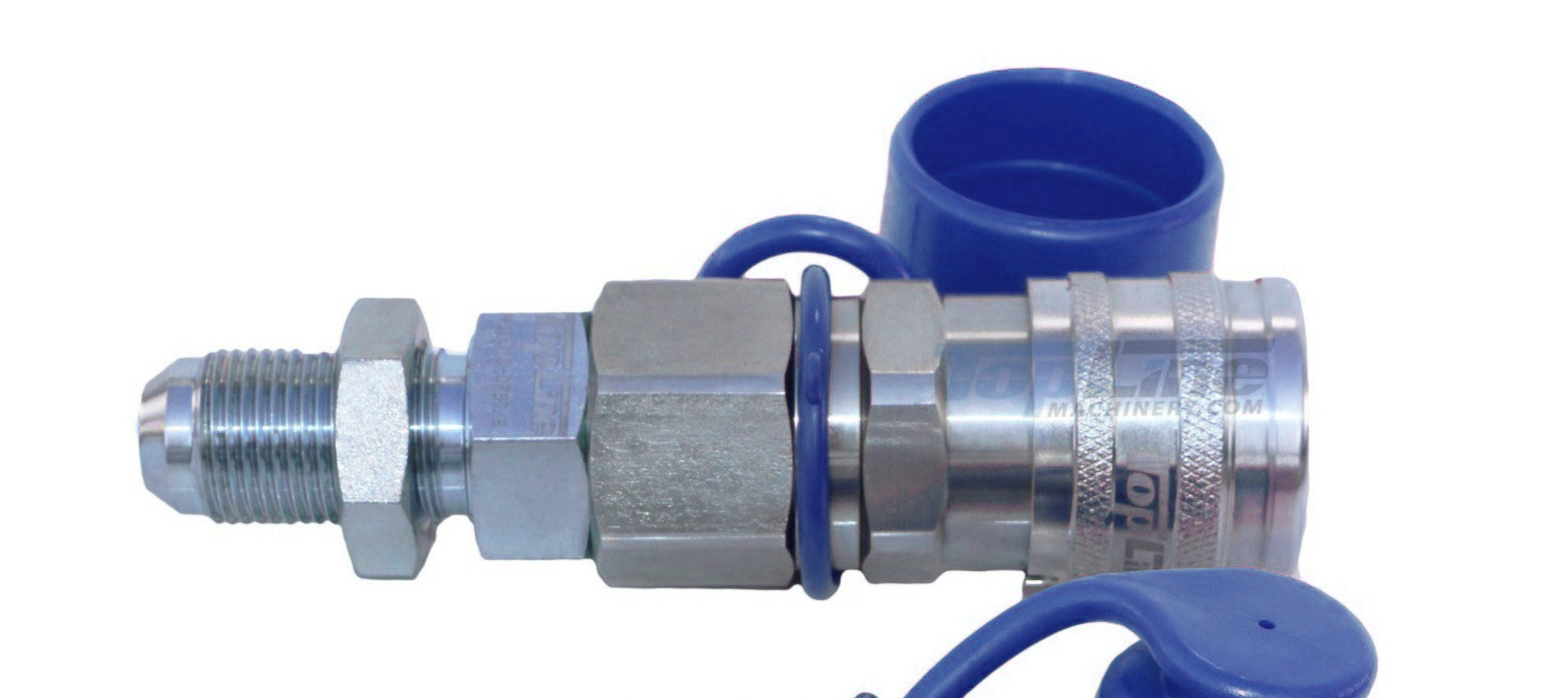TL20-F #8 JIC Thread Female Flat Face Quick Connect Hydraulic Coupler 1/2" body size Bobcat Skid Steer Loaders