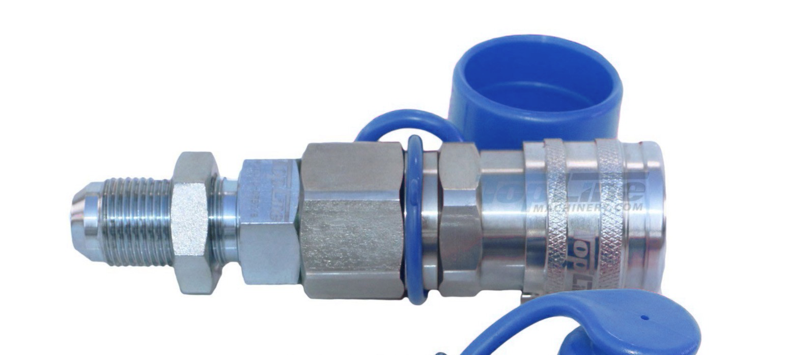 TL20-F #8 JIC Thread Female Flat Face Quick Connect Hydraulic Coupler 1/2" body size Bobcat Skid Steer Loaders