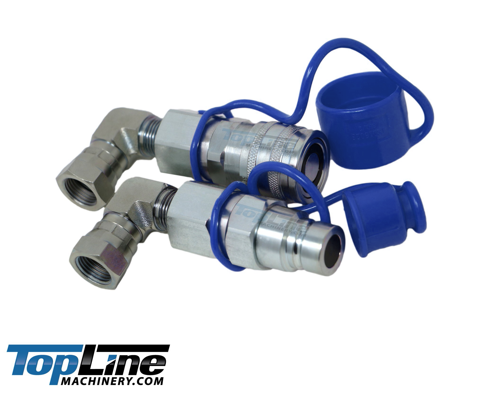 TL23E 1/2 NPT Flat Face Hydraulic Quick Coupler 1/2 body 90 deg. Elbow Bobcat