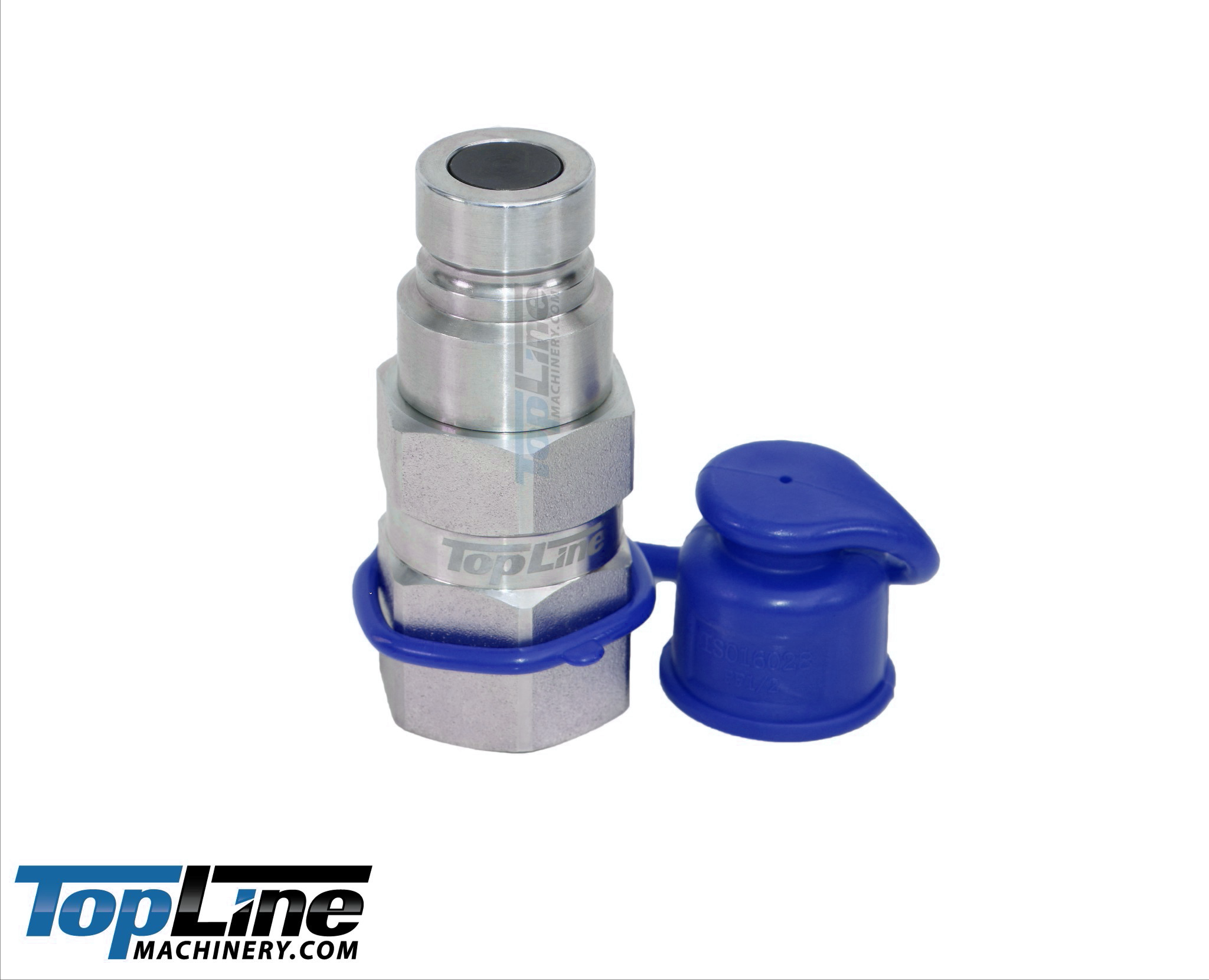 TL21-M 5/8" SAE Thread Flat Face Quick Connect Hydraulic Coupler Male 1/2" body size Bobcat Skid Steer Loaders