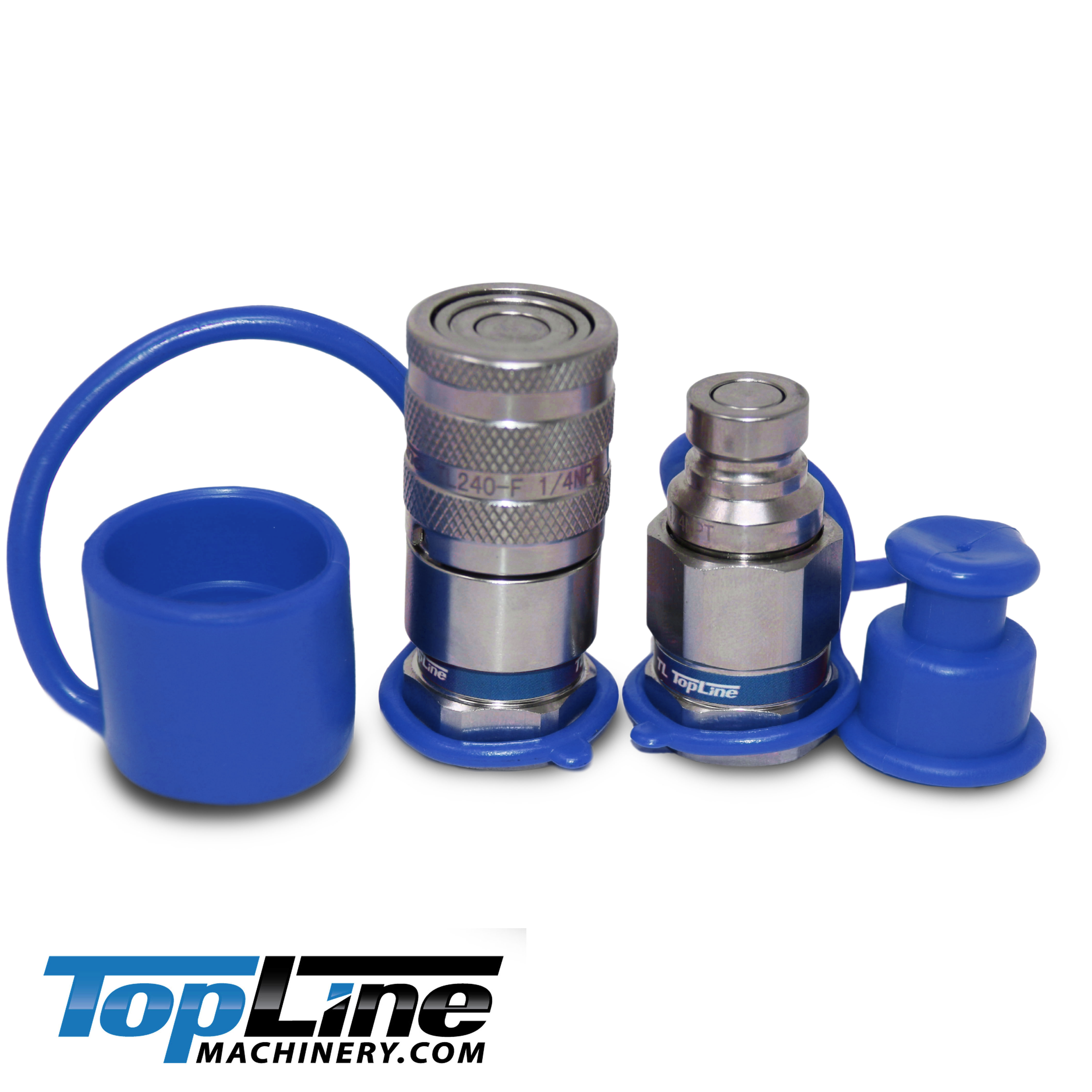 3/8" NPT Thread Flat Face Quick Connect Hydraulic Couplers 3/8" body size- STAINLESS STEEL TL241