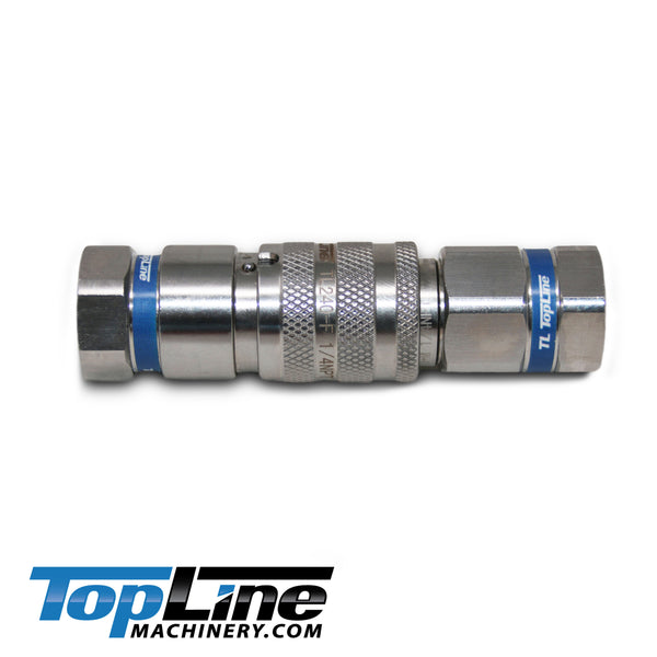  STAINLESS  STEEL 1/4 NPT Hydraulic Quick Coupling Skid Steer Bobcat