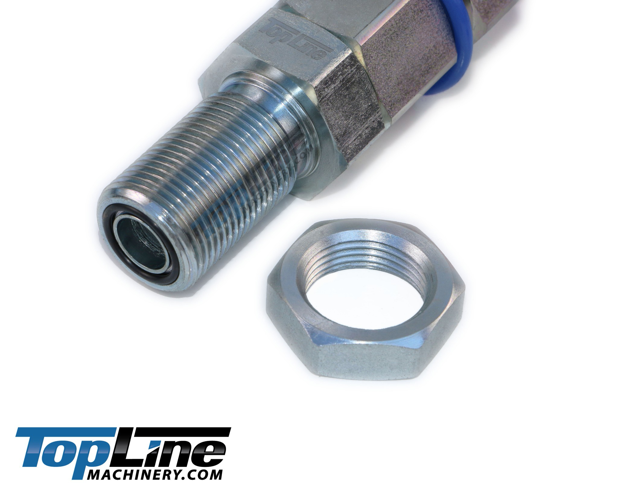 TL104-F 3/4" ORFS Thread Female Flat Face Quick Connect Hydraulic Coupler Bulkhead 1/2" body size for John Deere mini excavator